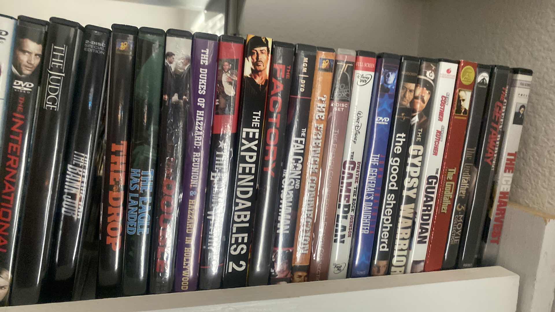 Photo 1 of SHELF OF 150 DVD MOVIES SEE PICTURES