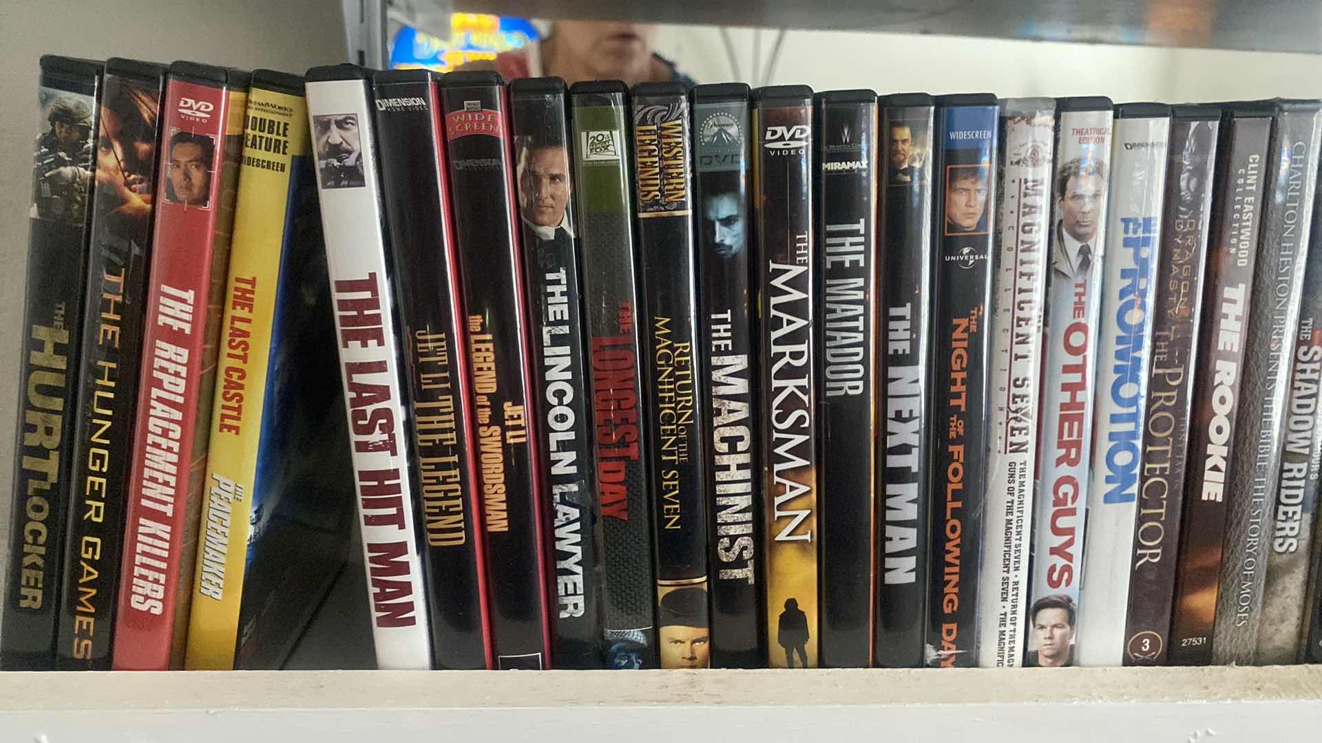 Photo 1 of SHELF OF 135 DVD MOVIES SEE PICTURES