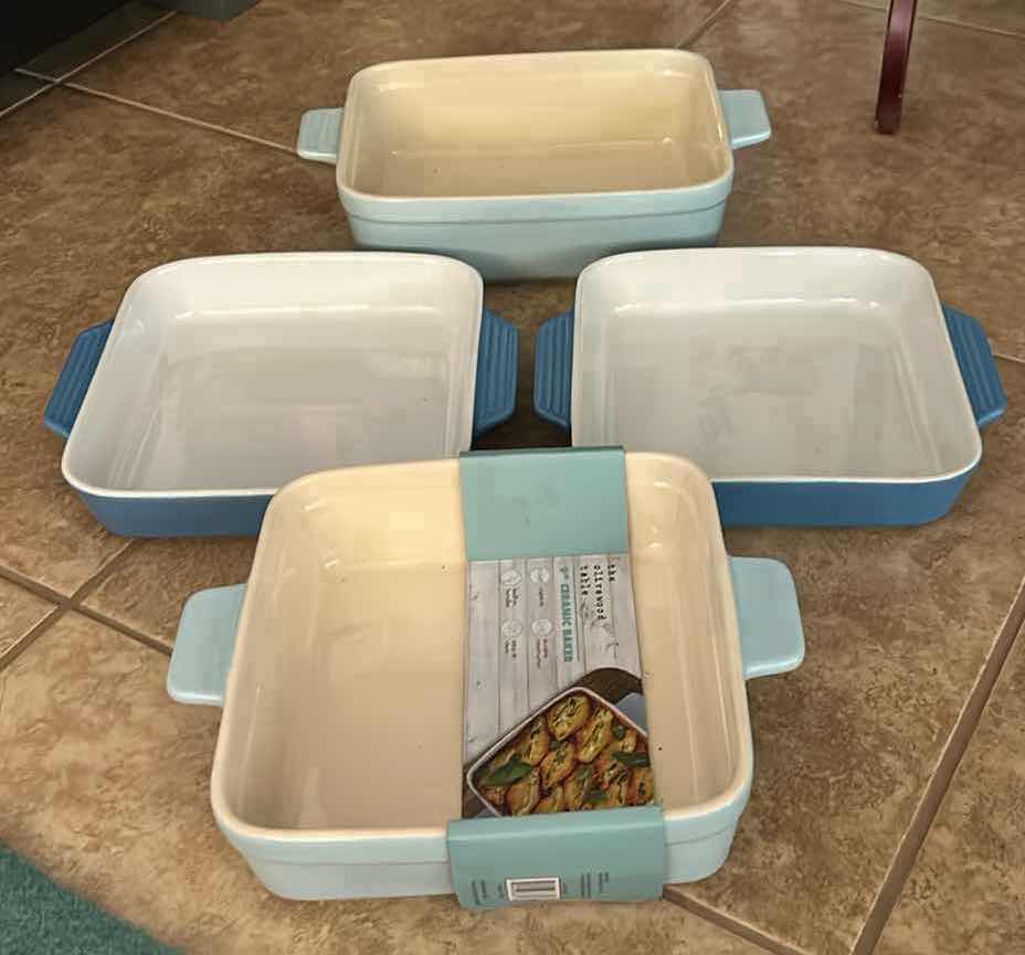 Photo 1 of SET OF FOUR RECTANGULAR CERAMIC BAKING/CASSEROLE DISHES