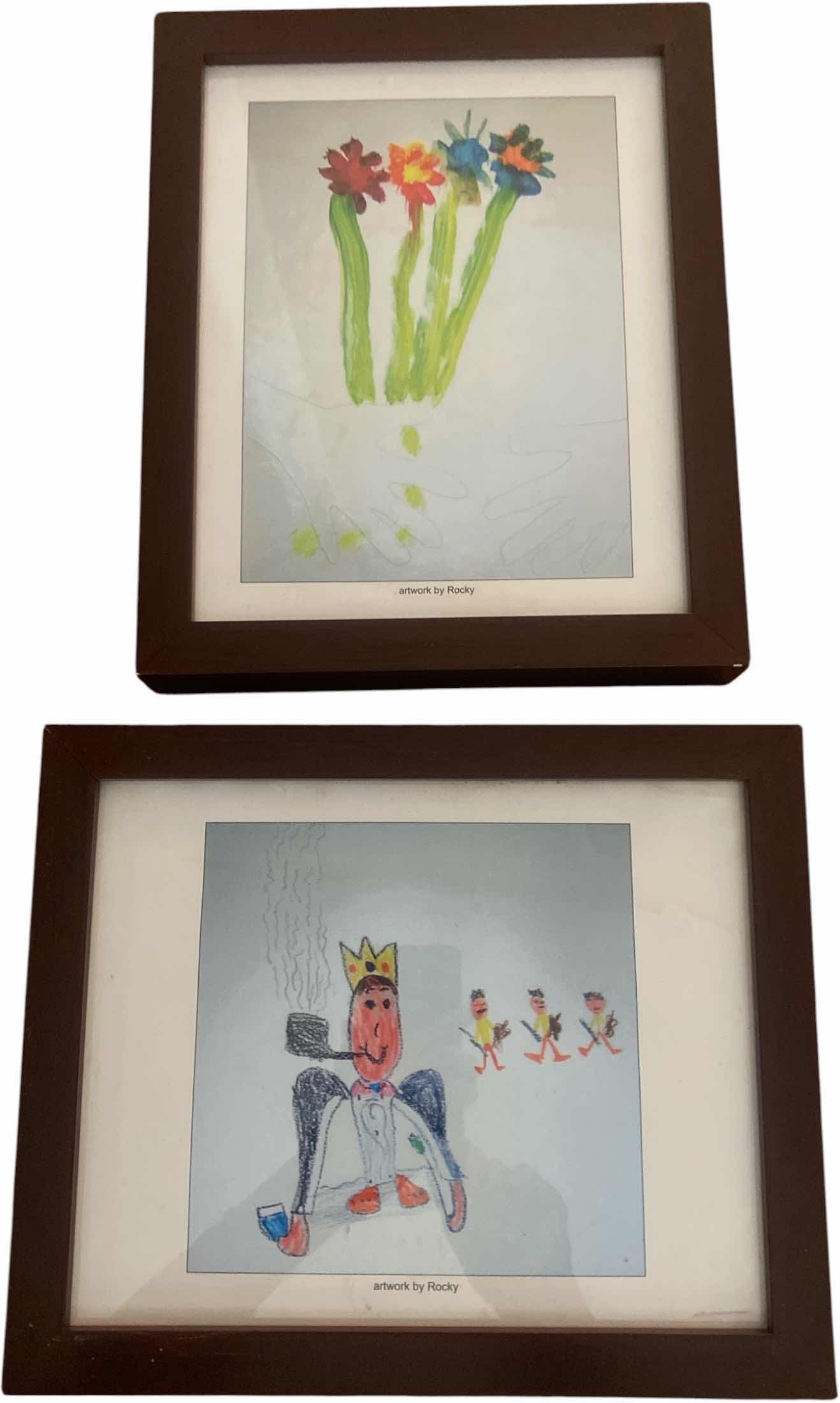 Photo 1 of FRAMED ARTWORK BY ROCKY FLOWERS & DAD LARGEST 11” X 9”