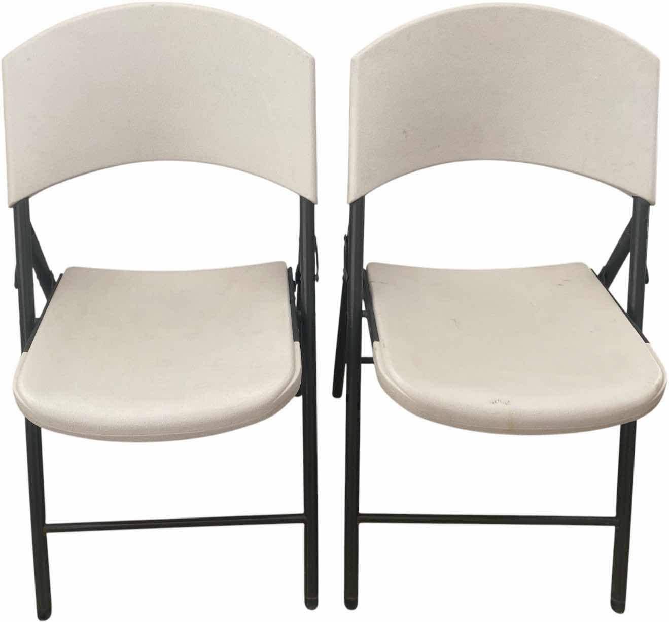 Photo 1 of PAIR OF LIFETIME FOLDING CHAIRS