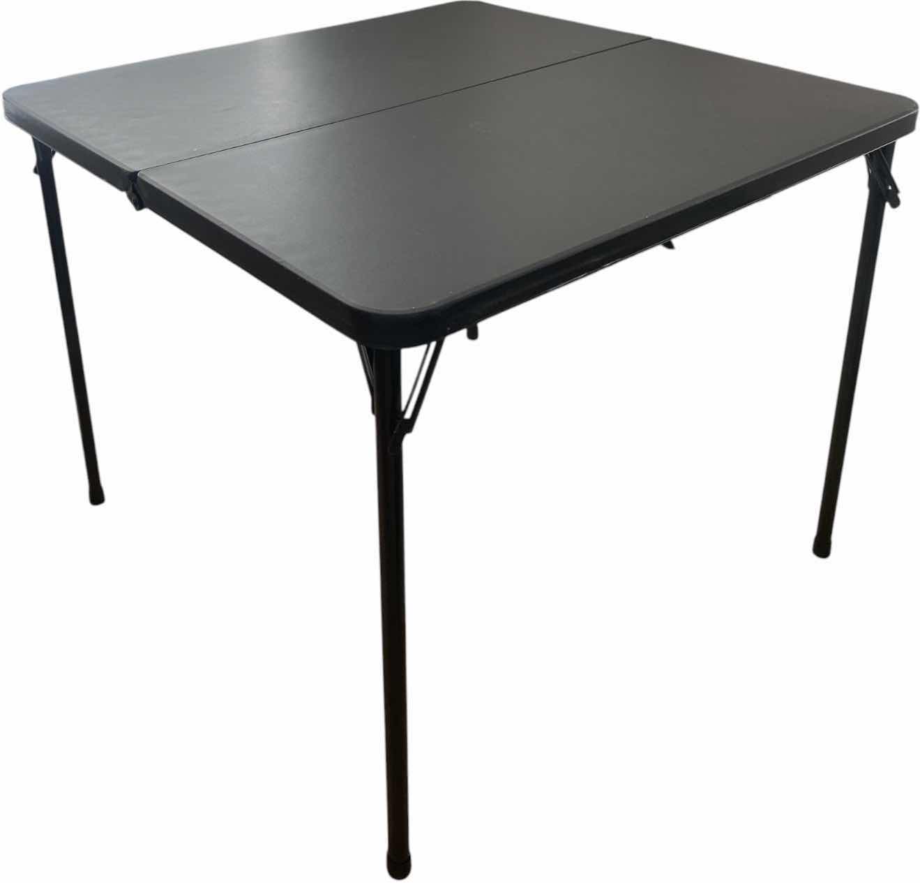 Photo 1 of FOLDABLE CARD TABLE WITH BLACK TOP 4“ X 34“ H 28”