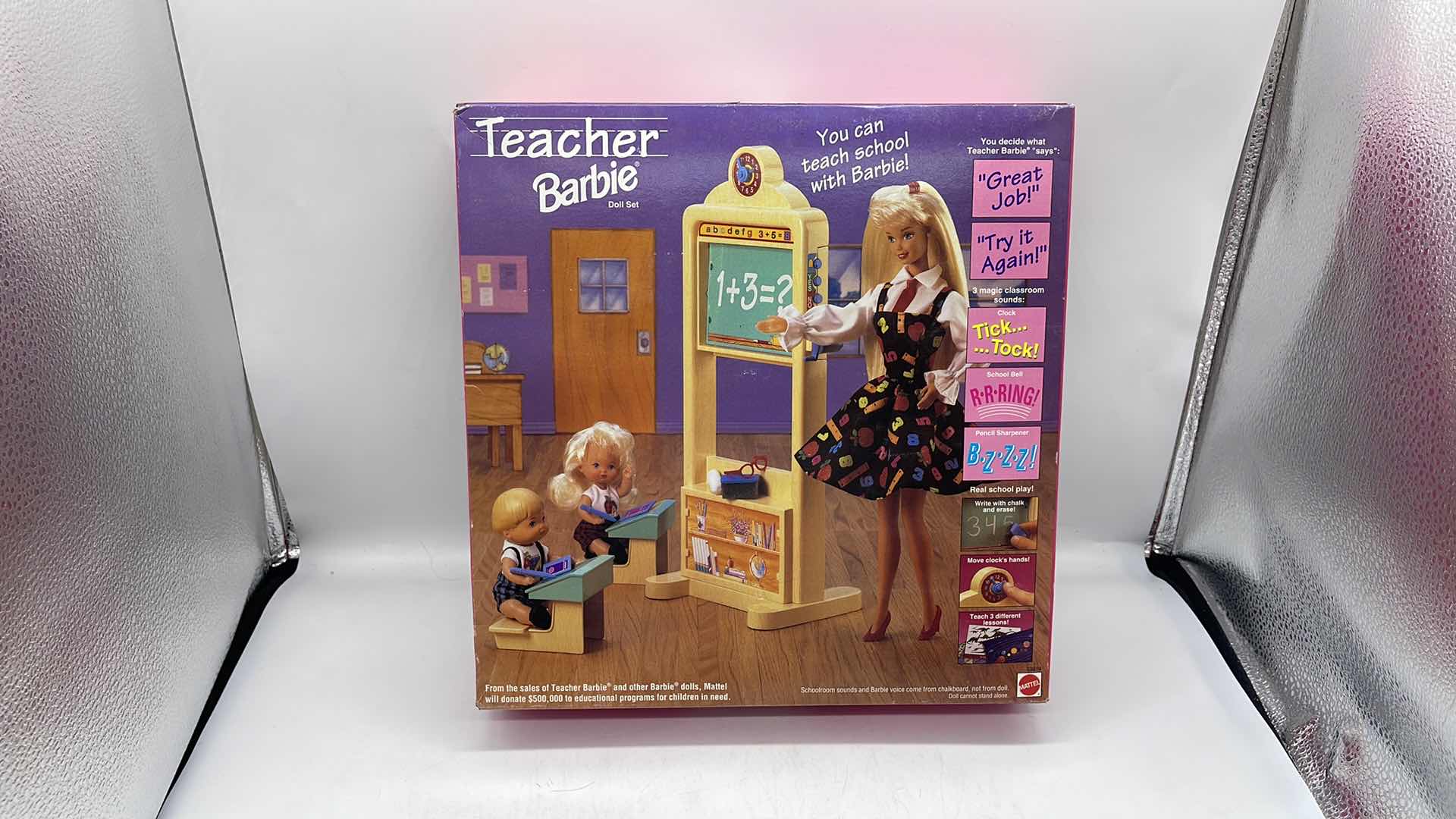 Photo 1 of 1995 TEACHER BARBIE W TWO STUDENTS APPROX VALUE $95