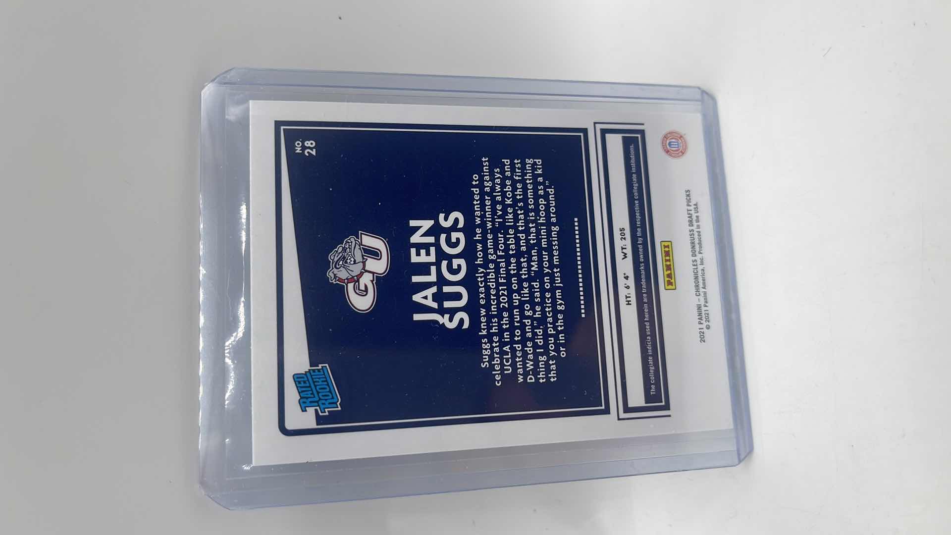 Photo 2 of 2021 JALEN SUGGS PANINI RATED ROOKIE CARD 28