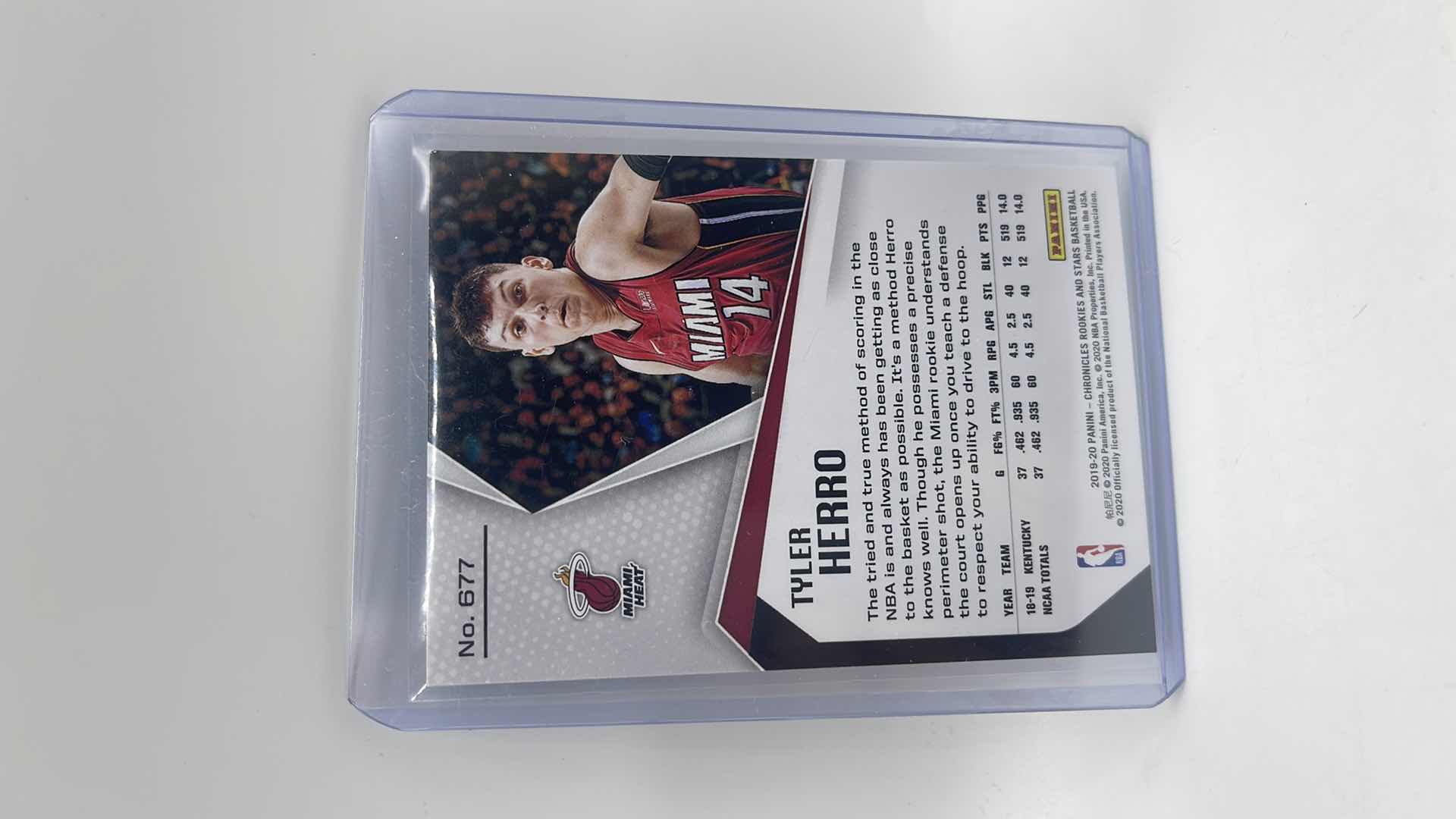 Photo 1 of 2019-20 TYLER HEREO PANINI ROOKIE CARD 677