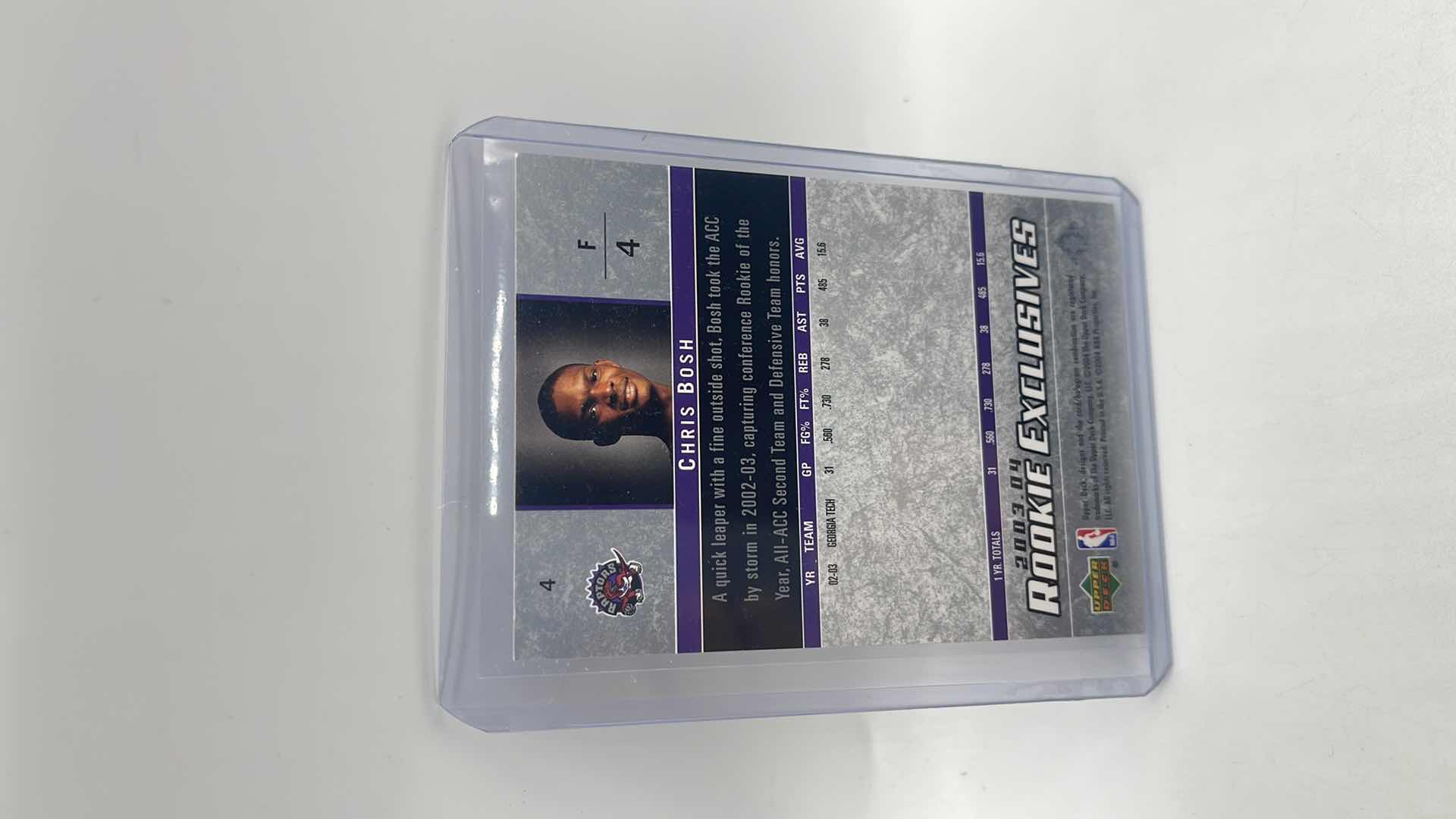 Photo 1 of 2003-04 CHRIS BOSH UPPER DECK ROOKIE CARD 4