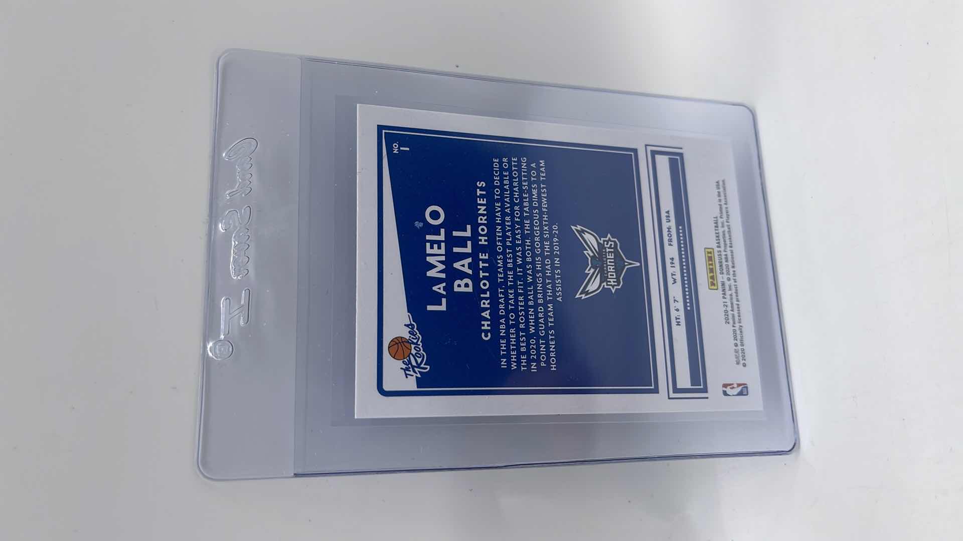 Photo 1 of 2020-21 LAMELO BALL PANINI ROOKIE CARD 1 APPROX VALUE $65