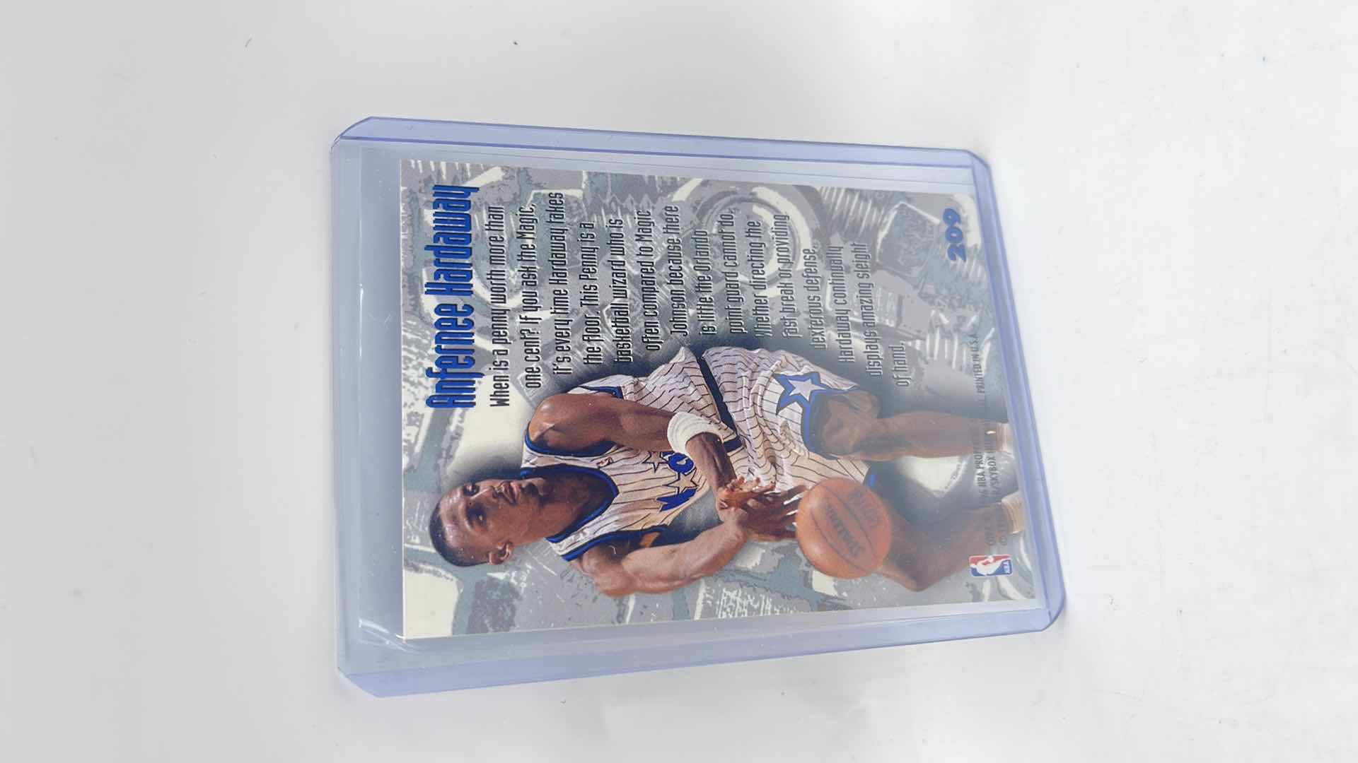Photo 1 of 1996 ANFERNEE HARDAWAY SKYBOX ROOKIE CARD 209 APPROX VALUE $50
