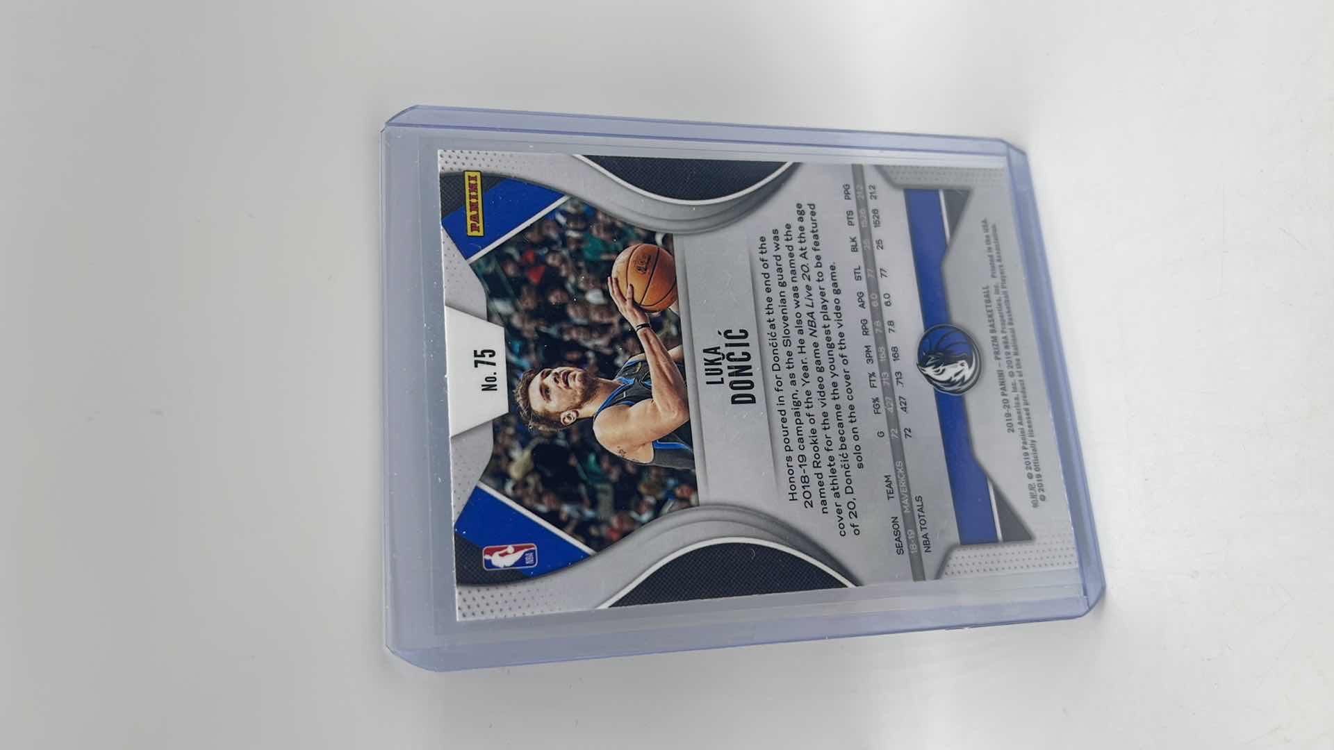 Photo 1 of 2019-20 LUKA DONCIC PANINI PRIZM CARD 75 APPROX VALUE $80