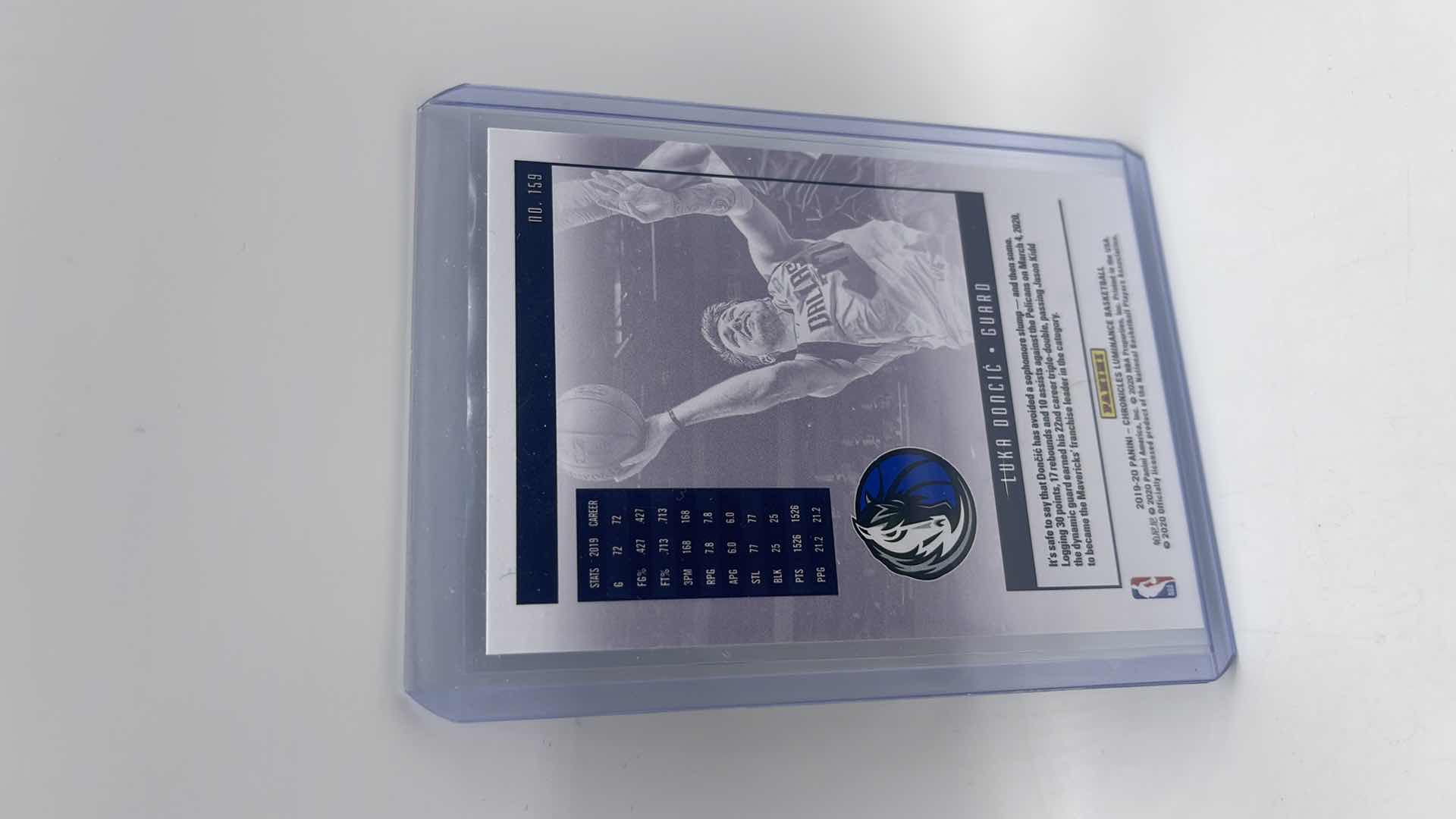 Photo 1 of 2019-20 LUKA DONCIC PANINI CARD 159 APPROX VALUE $85