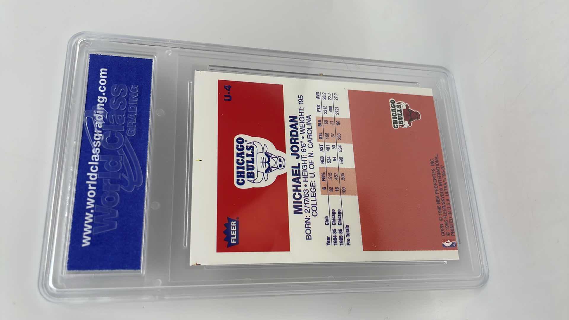 Photo 2 of 1996-97 MICHAEL JORDAN FLEER CARD 4 RATED 10