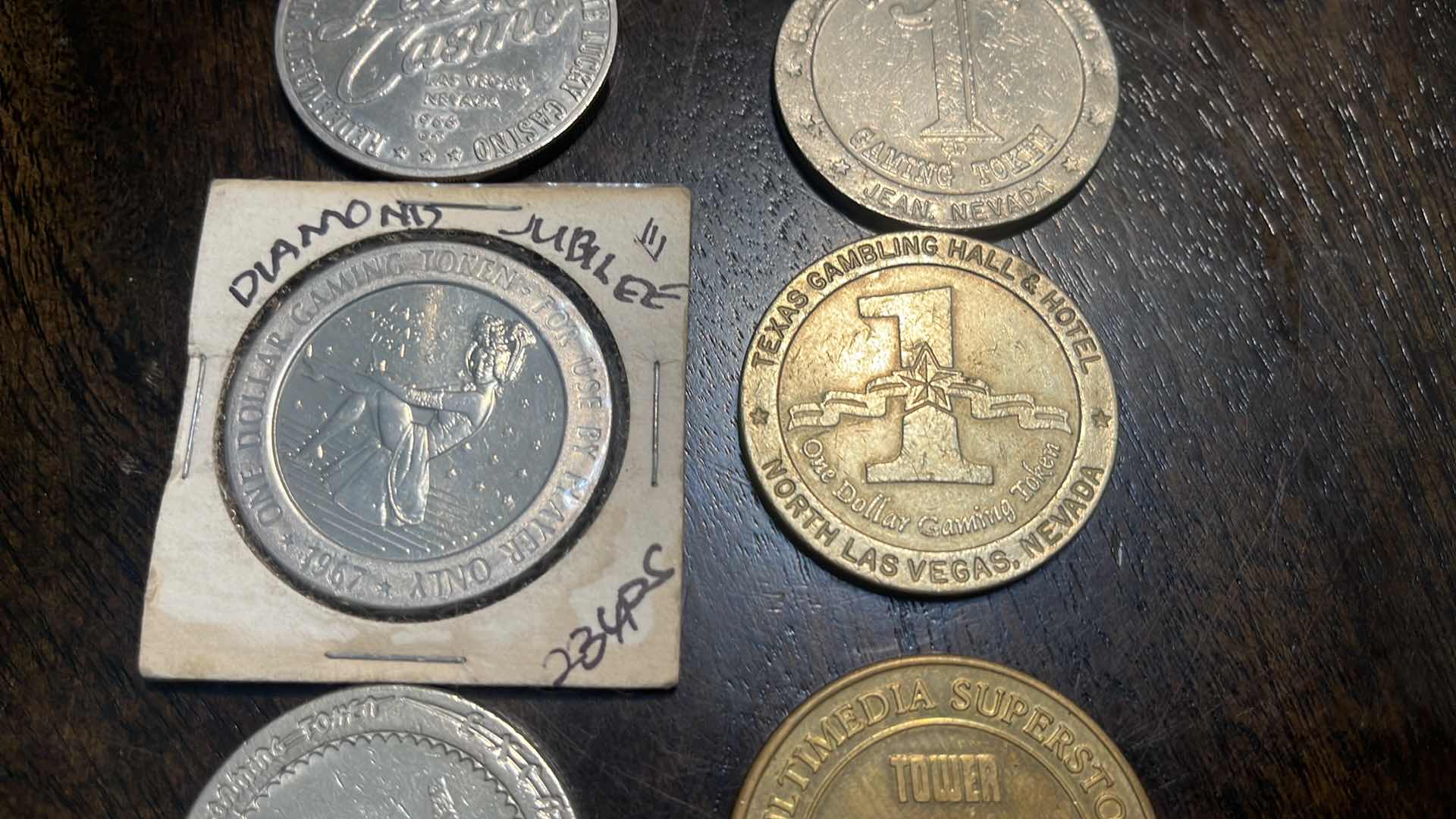 Photo 1 of 6 VINTAGE CASINO COINS