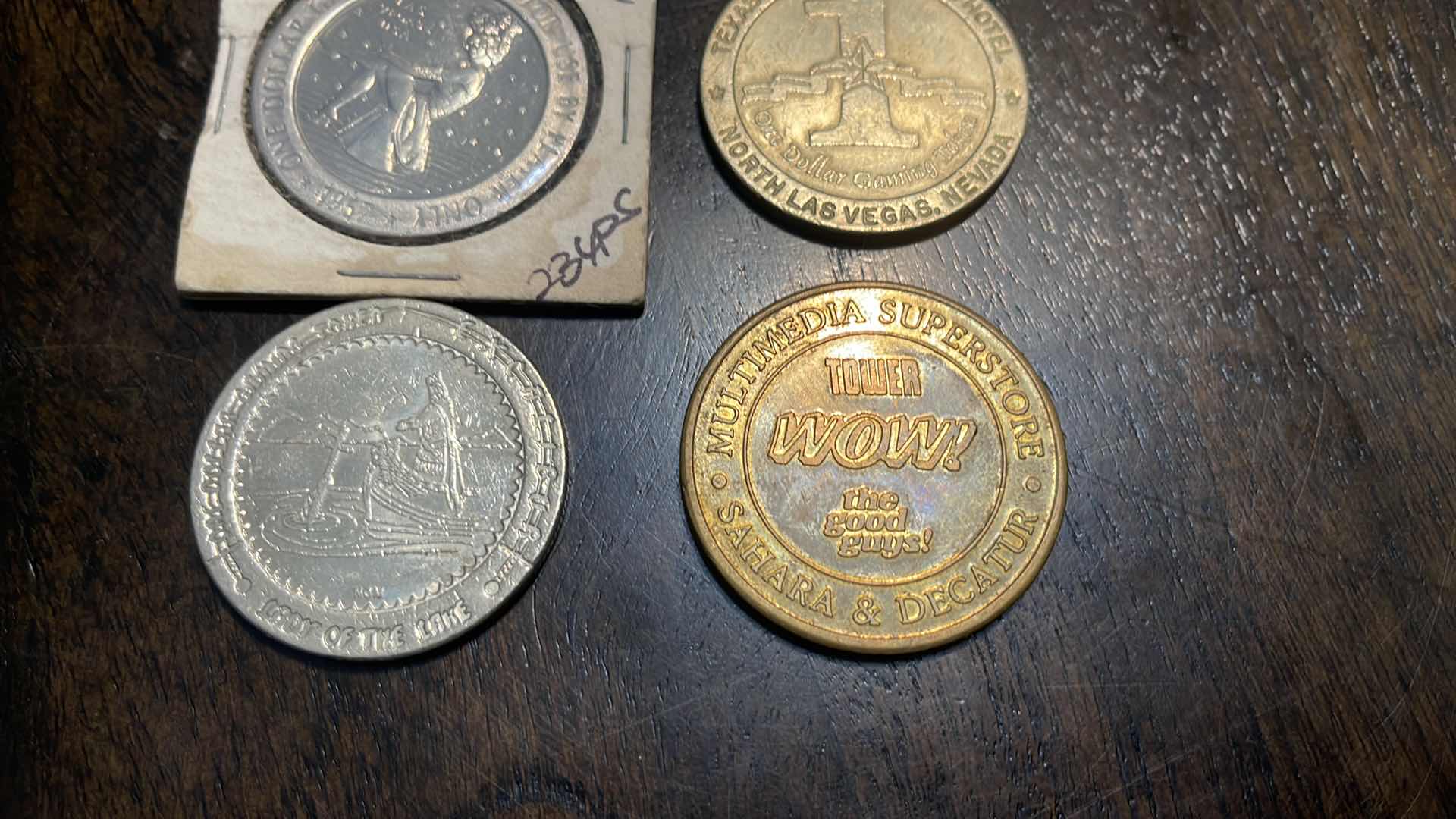 Photo 1 of 6 VINTAGE CASINO COINS