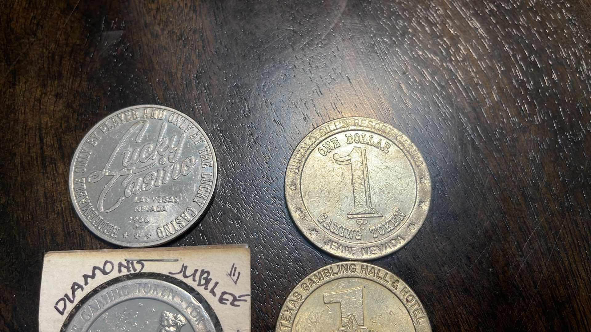 Photo 1 of 6 VINTAGE CASINO COINS