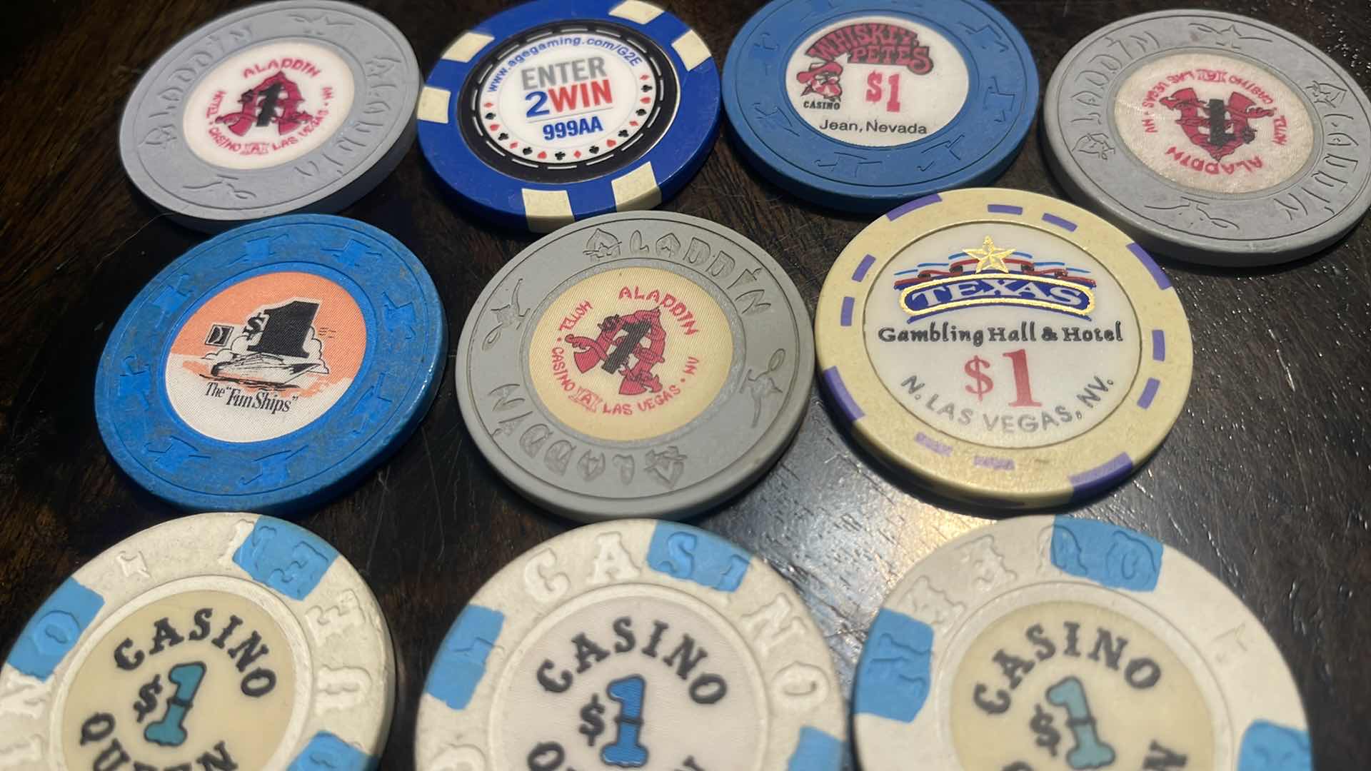 Photo 1 of (10) VINTAGE COLLECTOR’S CHIPS