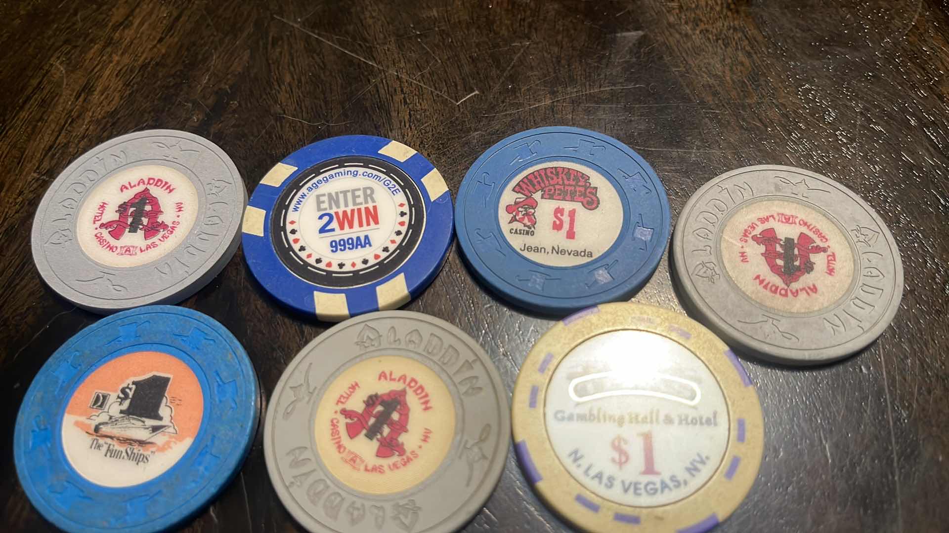Photo 1 of (10) VINTAGE COLLECTOR’S CHIPS