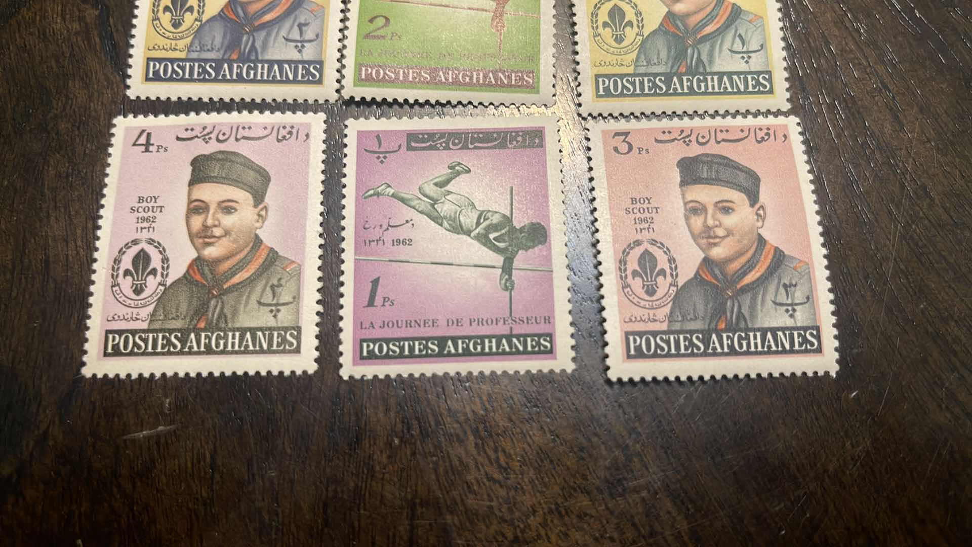 Photo 1 of (6) VINTAGE AFGHANISTAN COLLECTOR’S STAMPS