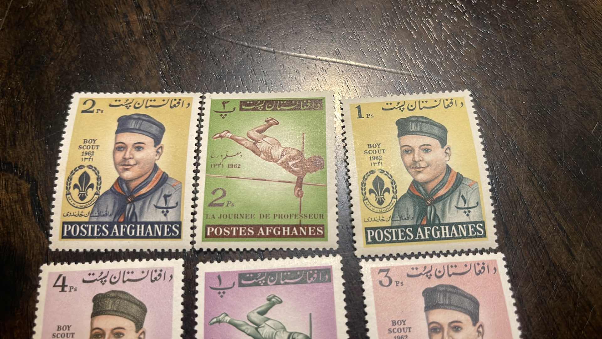 Photo 1 of (6) VINTAGE AFGHANISTAN COLLECTOR’S STAMPS