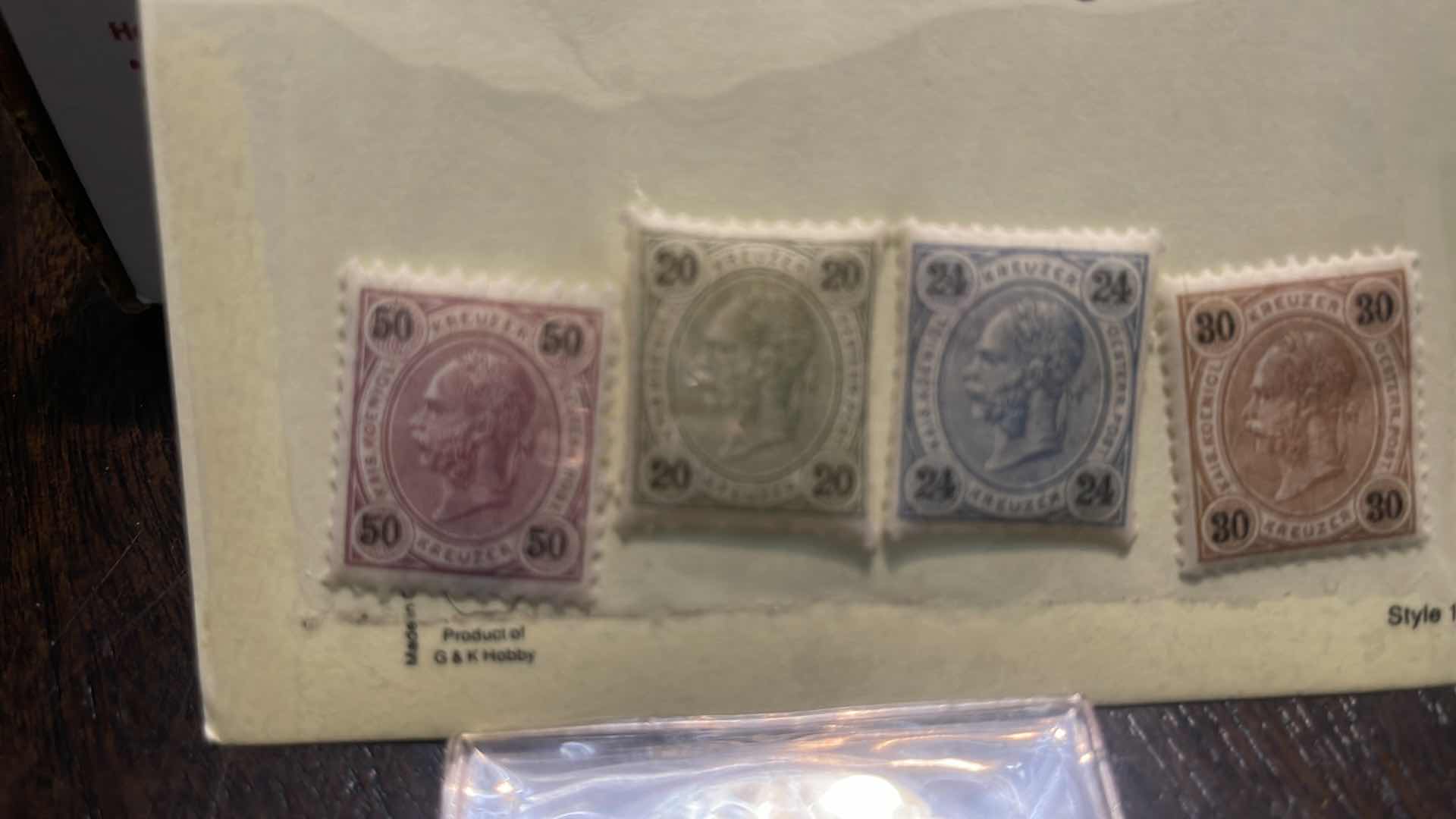 Photo 2 of (4) RARE AUSTRIA UNUSED STAMPS 58-61