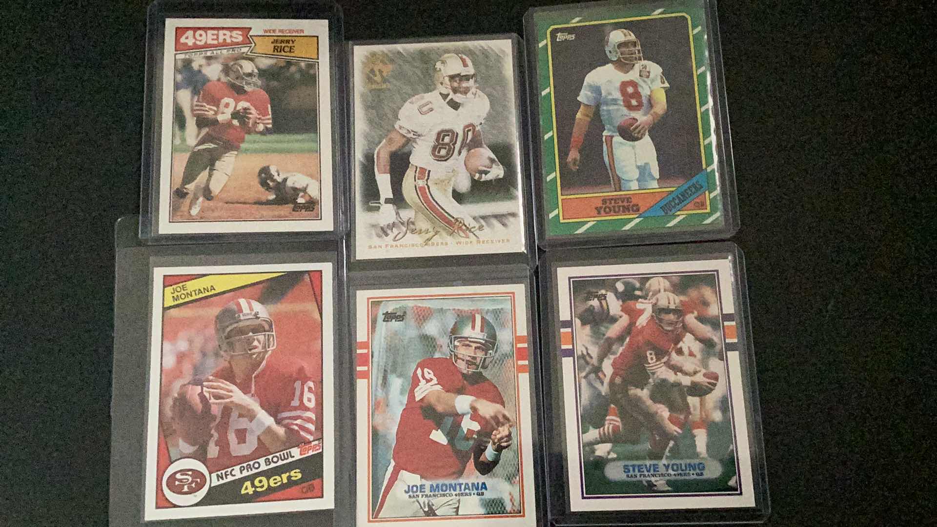 Photo 1 of SAN FRANCISCO 49’ERS CARDS: JOE MONTANA, JERRY RICE, STEVE YOUNG