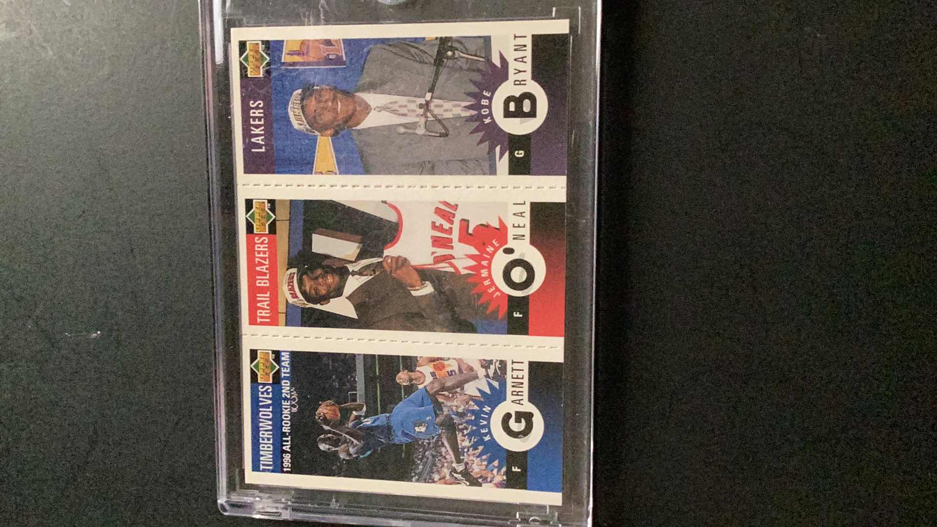 Photo 1 of 1996 UPPER DECK STICKERS: KOBE BRYANT, KEVIN GARNETT