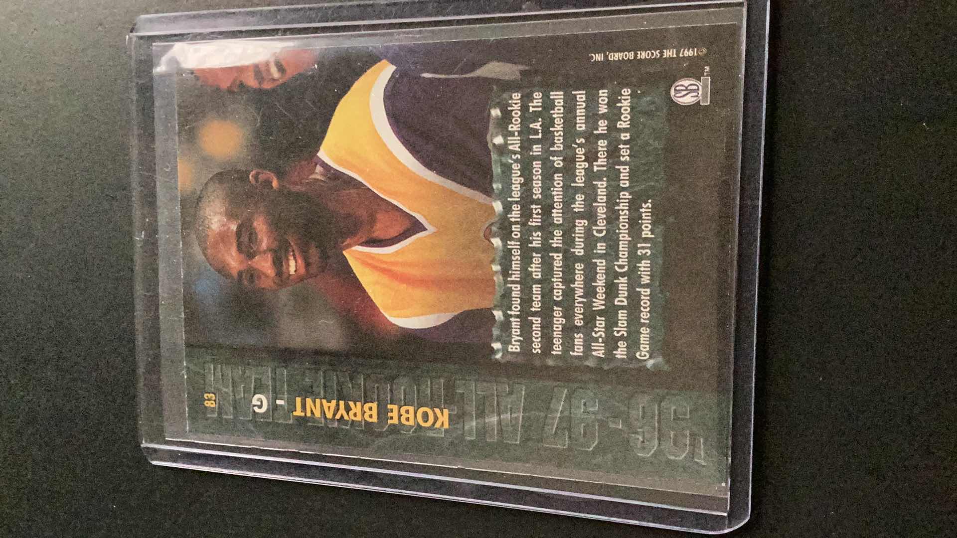 Photo 1 of 1997 SCORE BOARD KOBE BRYANT ROOKIE CARD #83