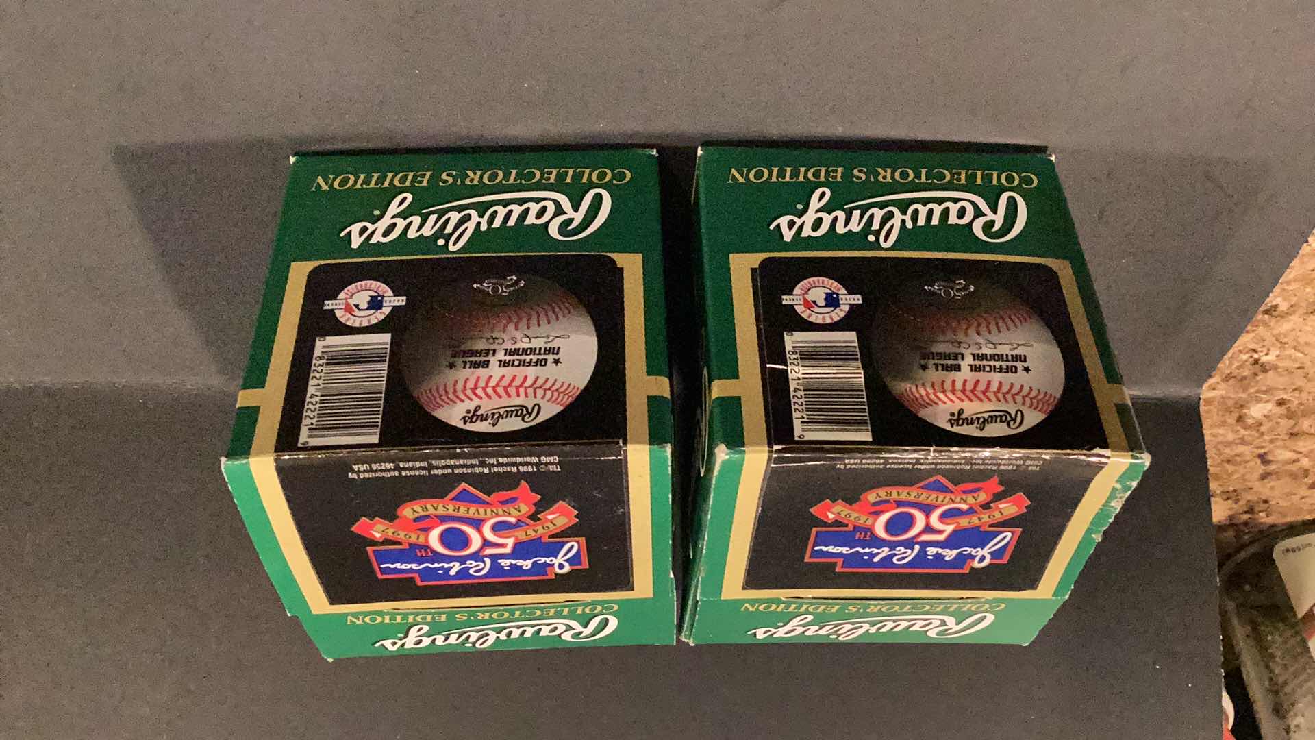 Photo 1 of 2 JACKIE ROBINSON 50TH ANNIVERSARY RAWLINGS BASEBALLS