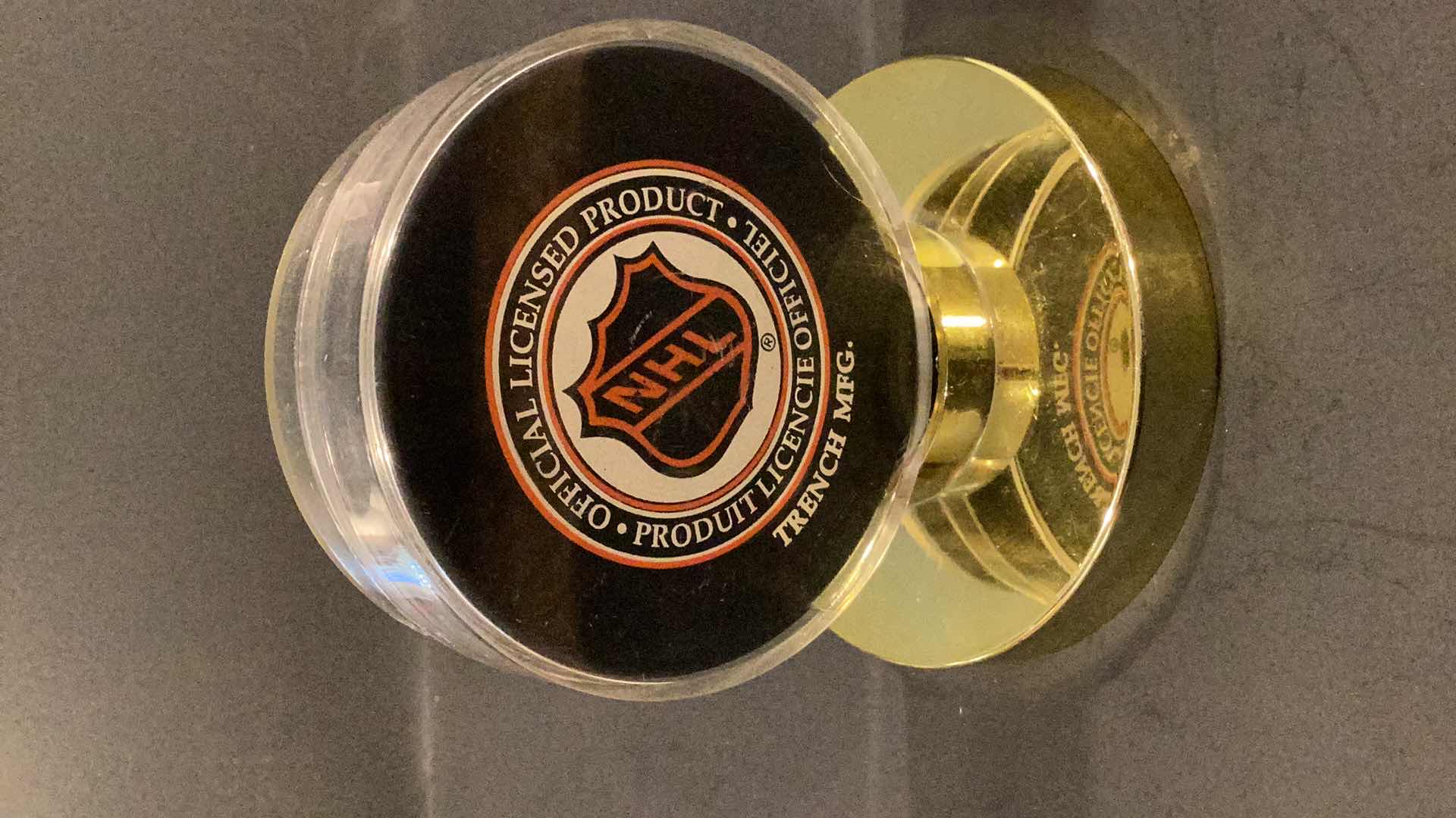 Photo 1 of 1996 AUTOGRAPHED PUCK LOS ANGELES KINGS YANIC PERREAULT #41