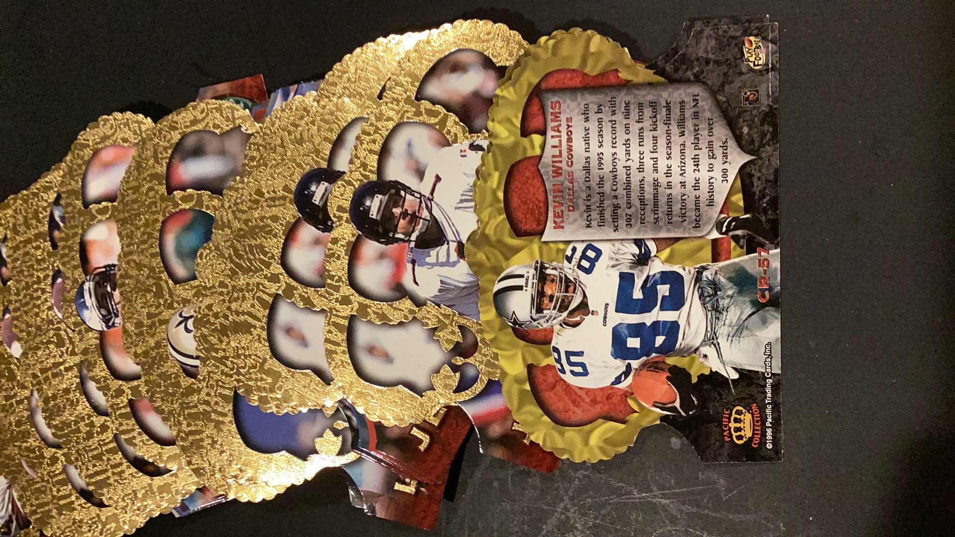 Photo 1 of 1996 PACIFIC COLLECTION FOOTBALL CARD BASE SET INCOMPLETE