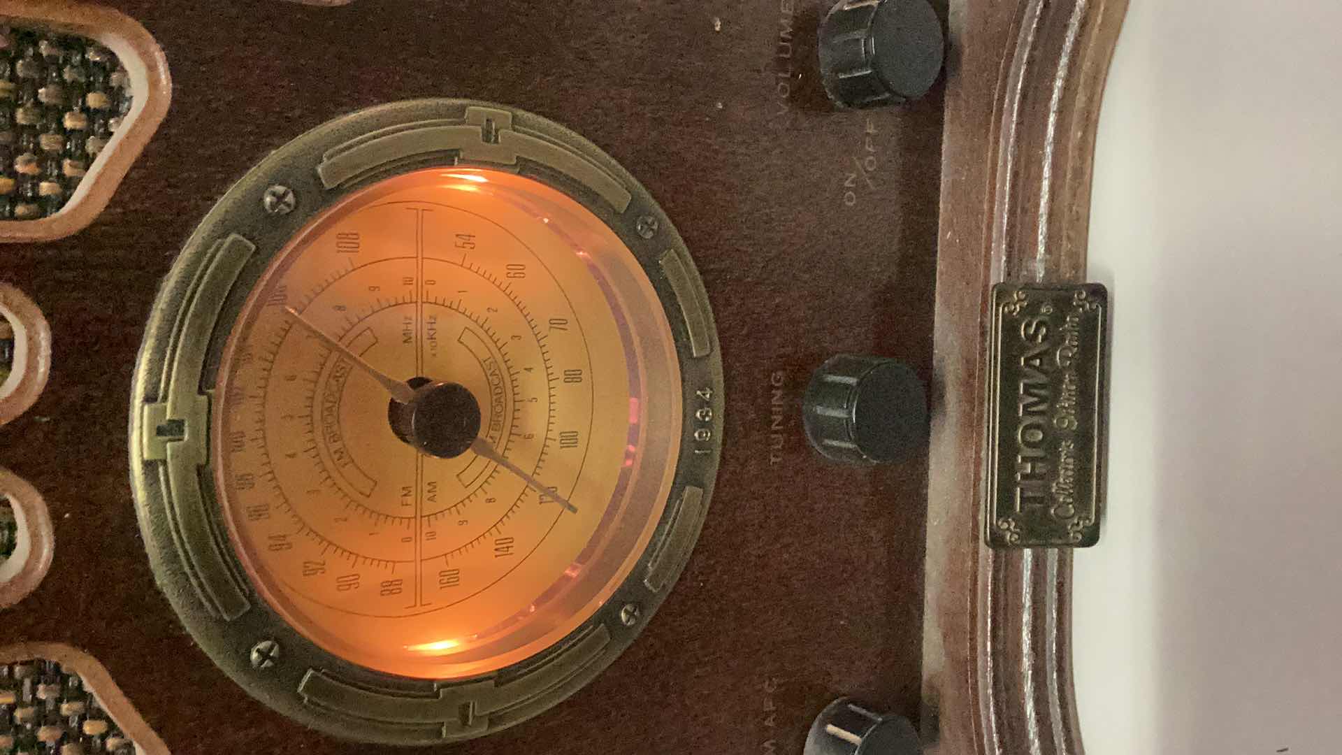 Photo 1 of THOMAS COLLECTORS EDITION RADIO 10” X 8” H 14” POWERS ON