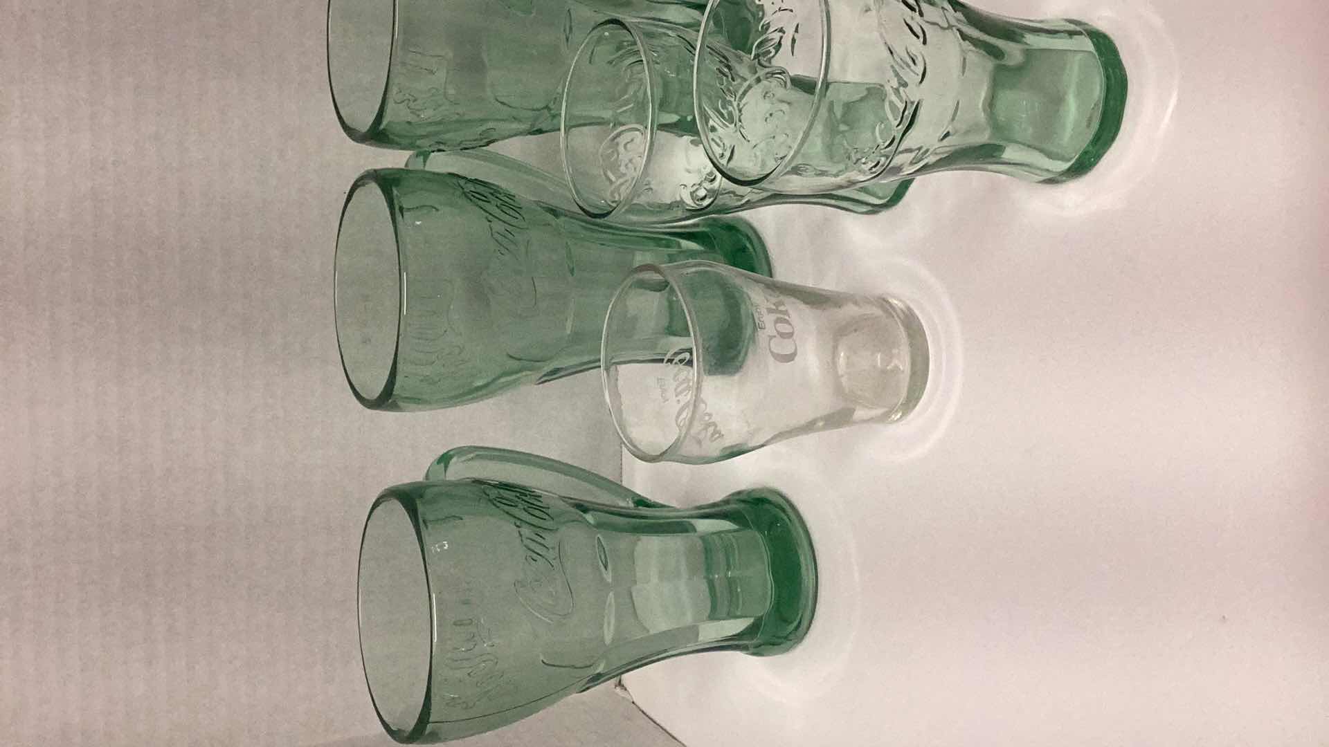 Photo 1 of 5 LARGE AND 6 SMALL VINTAGE COCA COLA MUGS