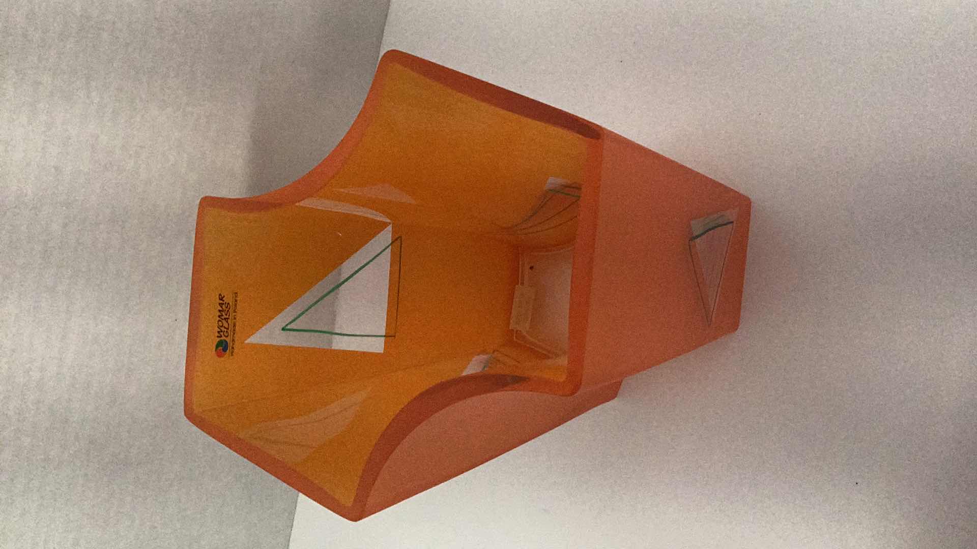 Photo 1 of WOMAR GLASS VASE HANDMADE IN POLAND 6” X  H 10 1/2”