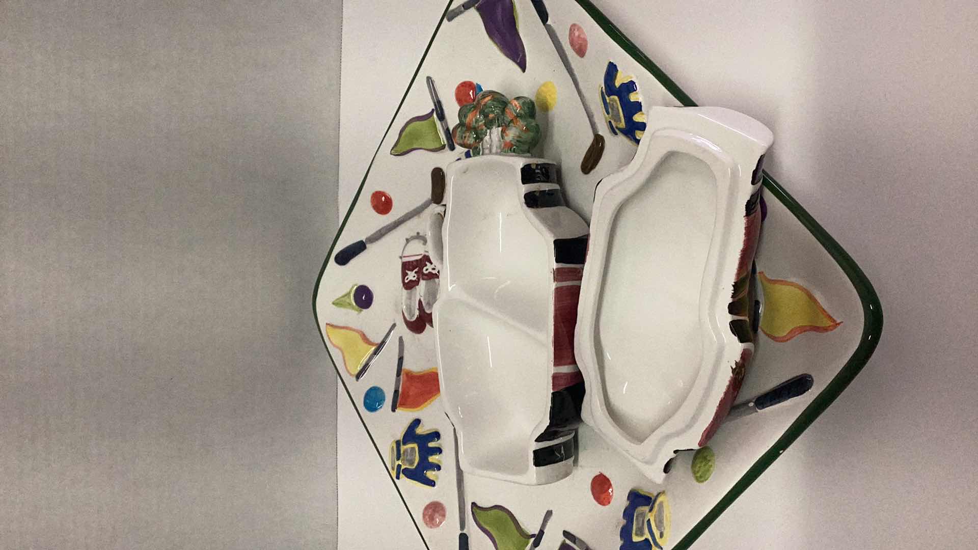 Photo 1 of GOLF THEMED 13” X 13” SERVING PLATE