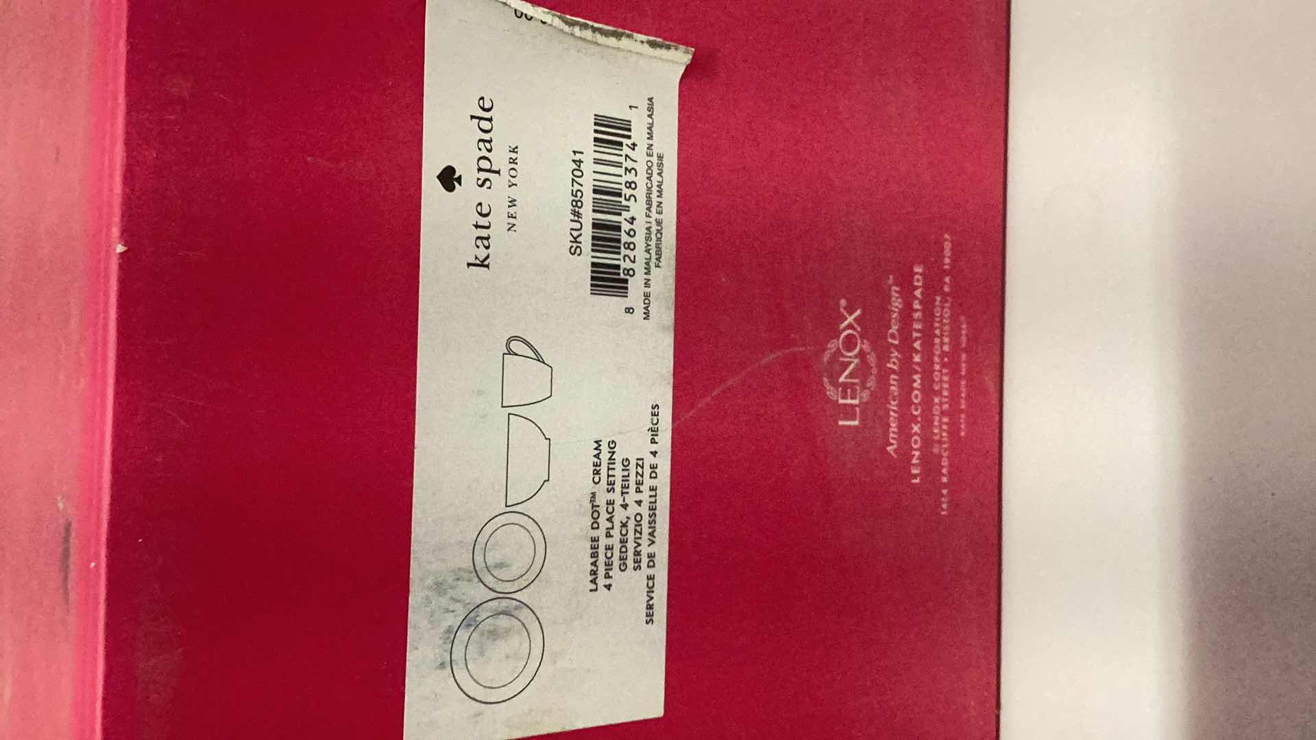 Photo 1 of LENOX KATE SPADE NEW YORK LARABEE DOT SINGLE SERVICE SET