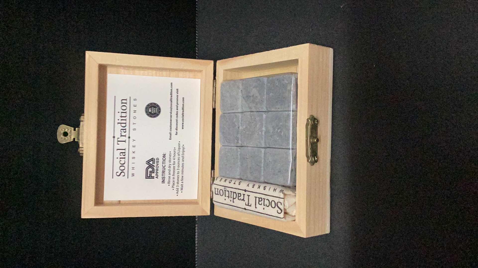 Photo 1 of SOCIAL TRADITION WHISKEY STONES SET