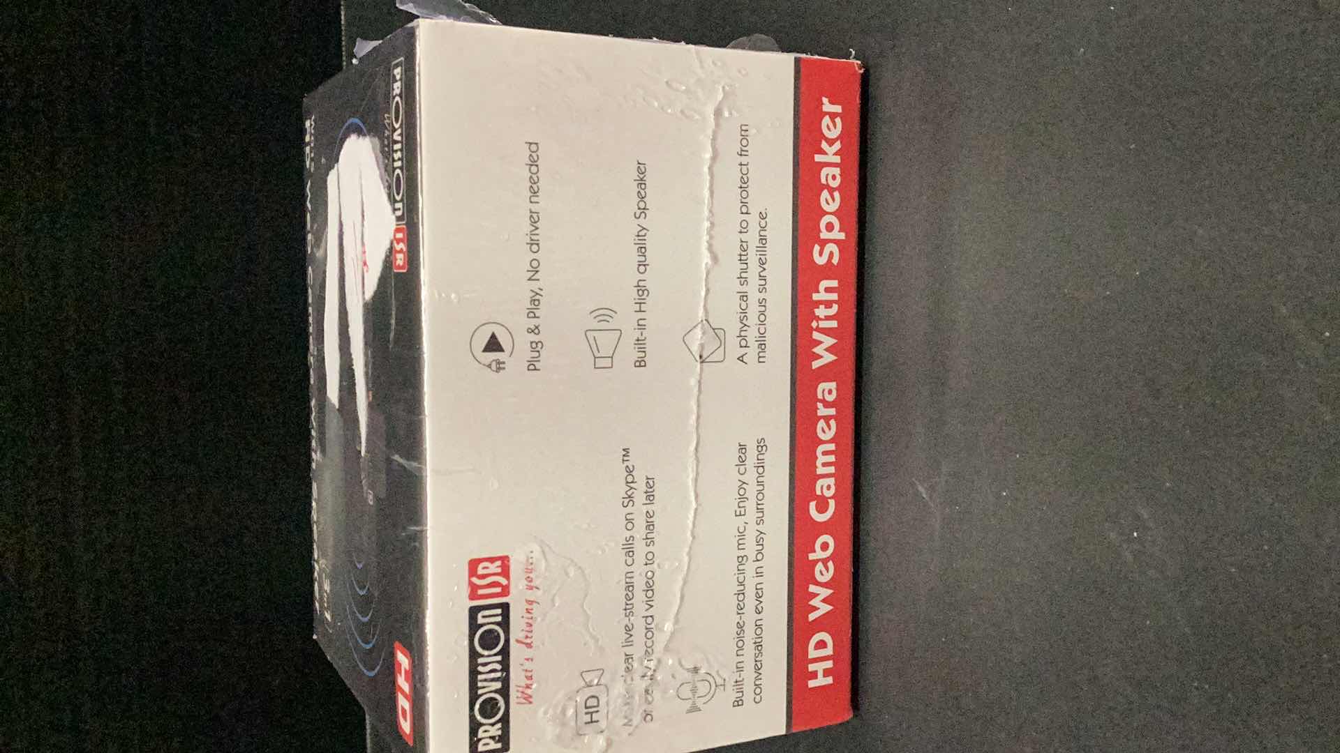 Photo 1 of PROVISION ISR HD WEB CAMERA WITH SPEAKER FACTORY SEALED