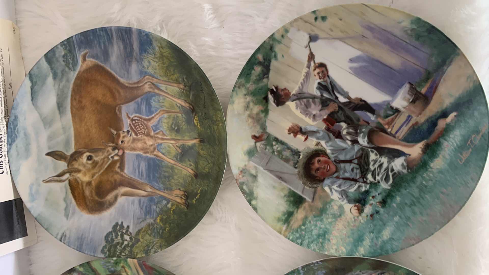 Photo 1 of 4- COLLECTIBLE KNOWLES LIMITED EDITION NUMBERED PLATES W COA AND BOXES