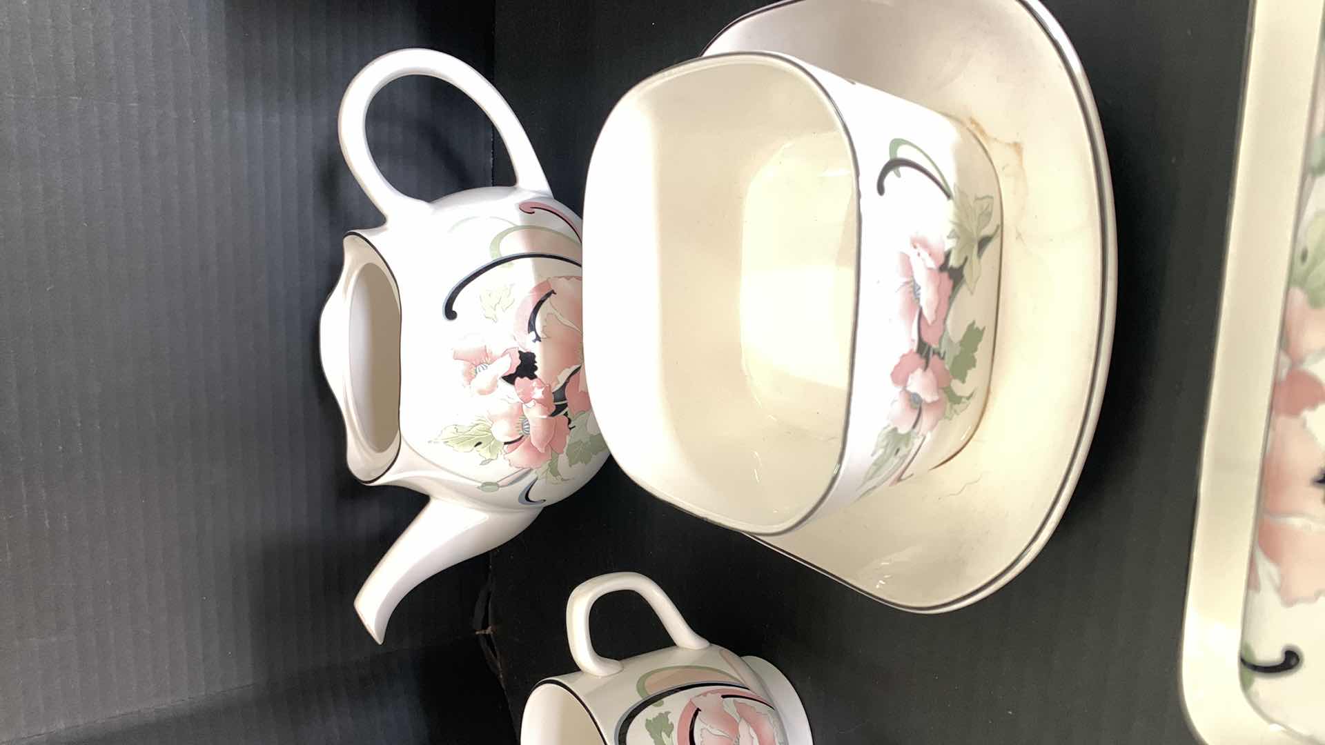 Photo 1 of SANGO QUADRILLE SEMI PORCELAIN DINNERWARE 15 PIECES