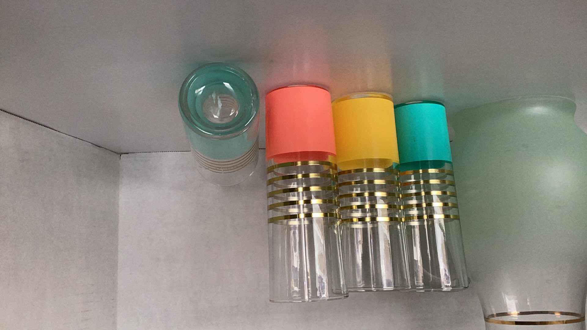 Photo 1 of GLASS PITCHER AND 4 GLASSES