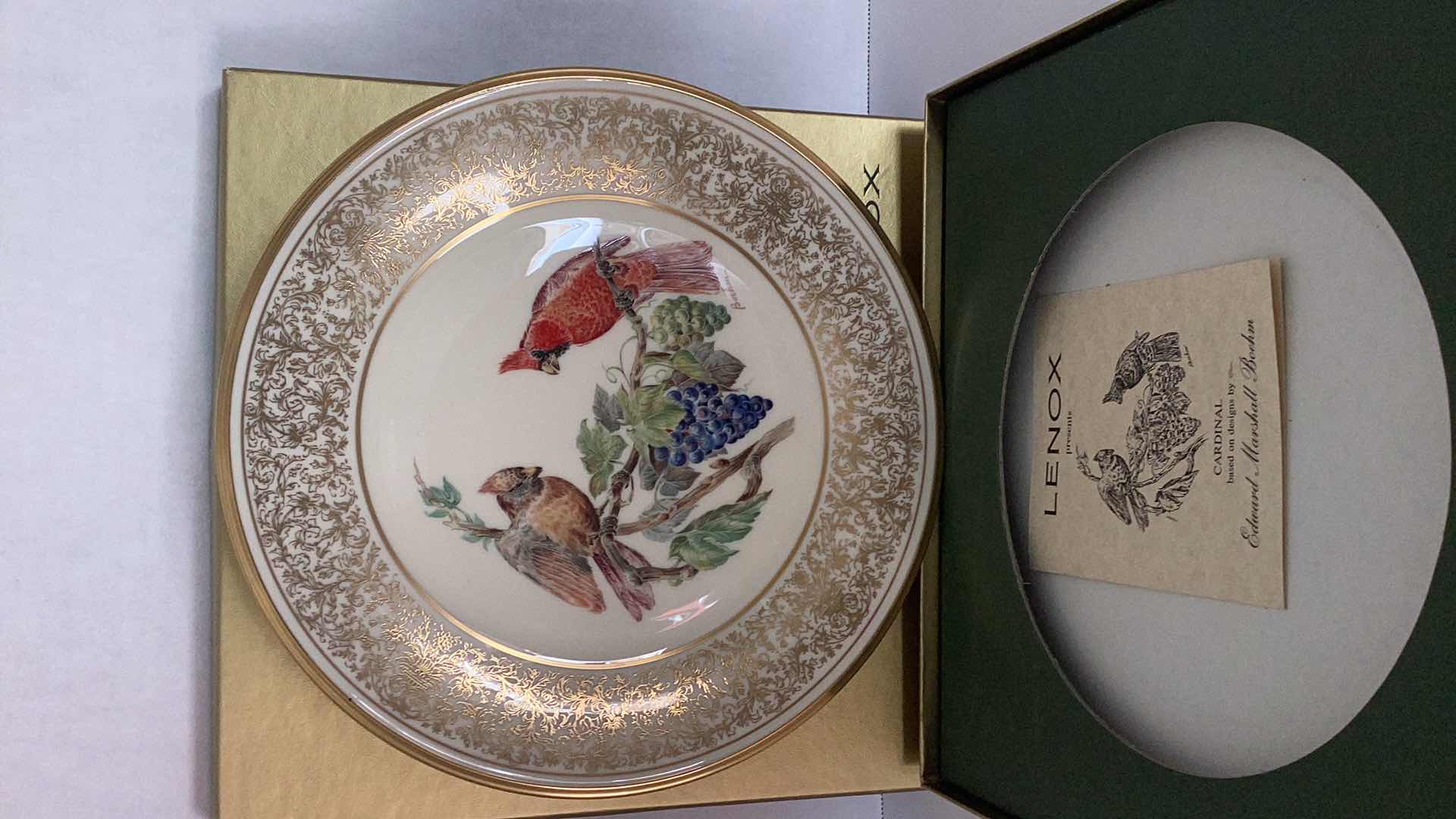 Photo 1 of LENOX “CARDINAL” 1976 COLLECTIBLE PLATE
