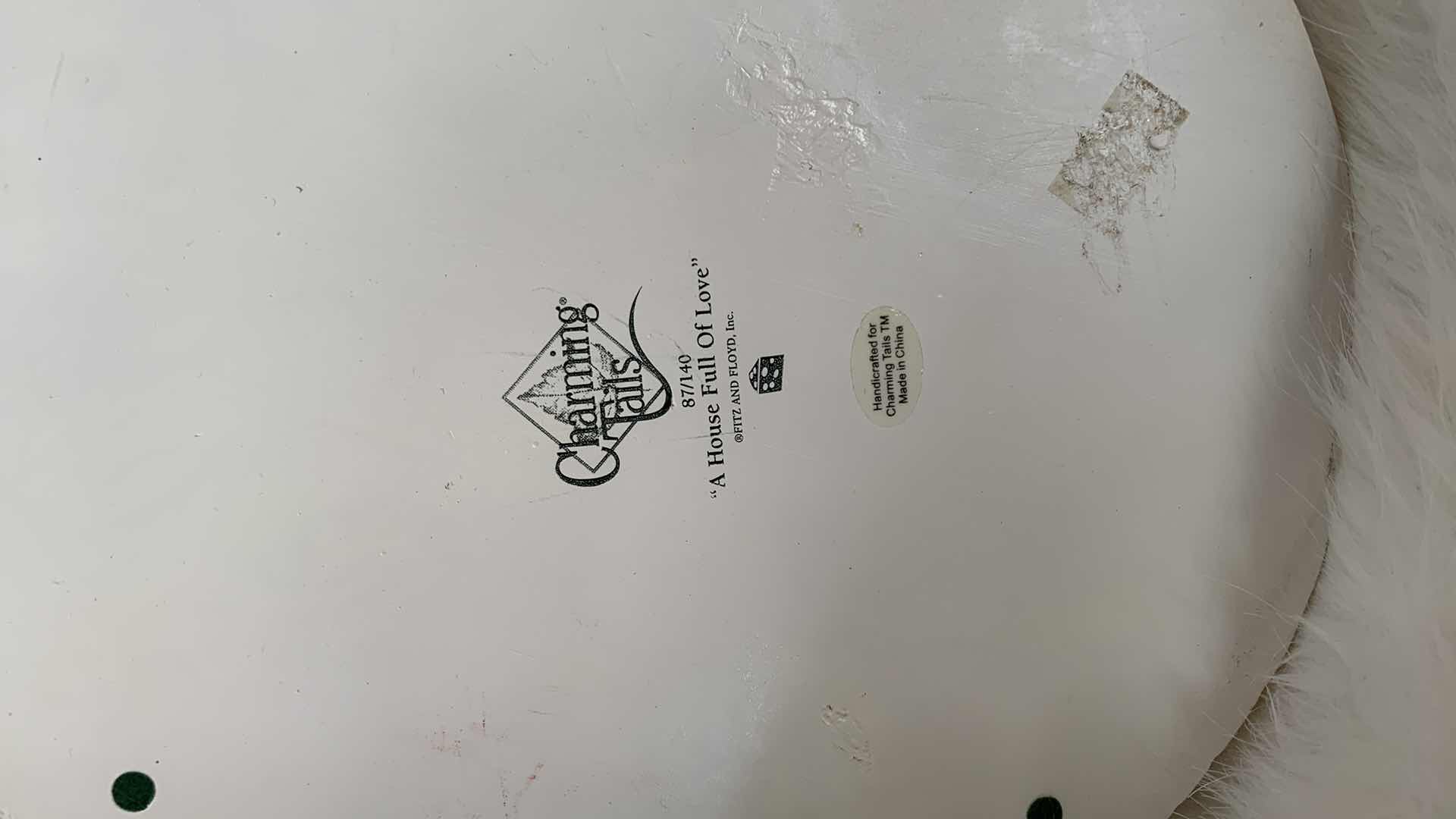 Photo 1 of FITZ AND FLOYD NUMBERED COLLECTIBLE A HOUSE FULL OF LOVE 8” x 7”