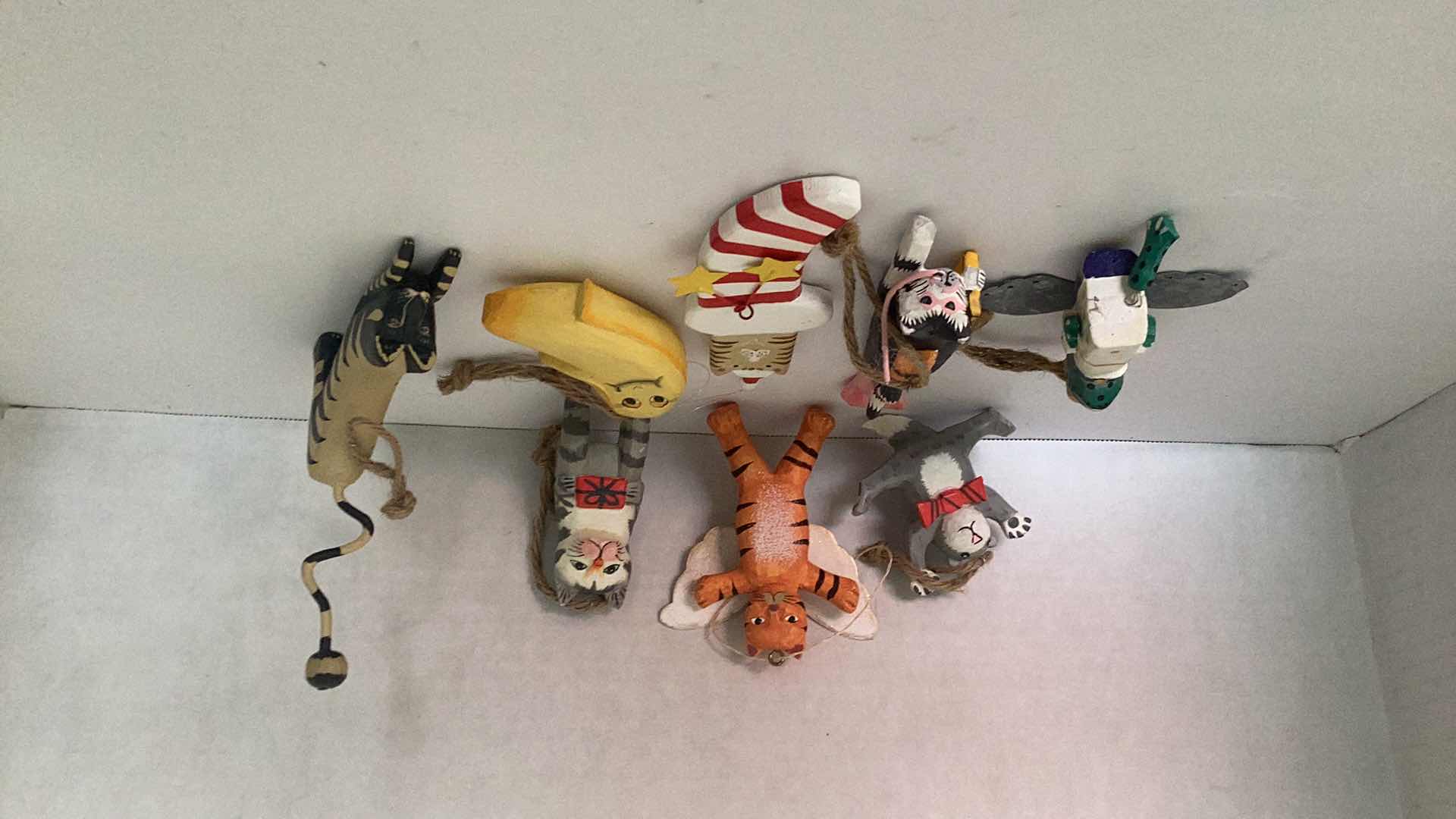 Photo 1 of 8 WOODEN CHRISTMAS ORNAMENTS