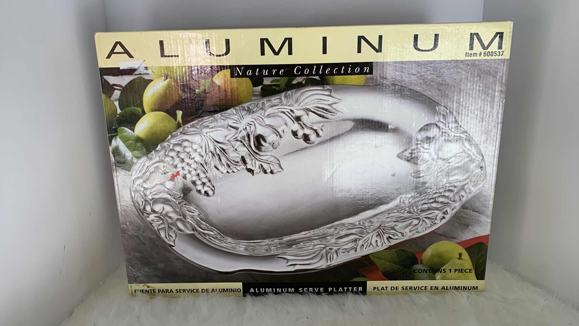 Photo 1 of ALUMINIUM SERVING PLATTER  20” x 14.5”