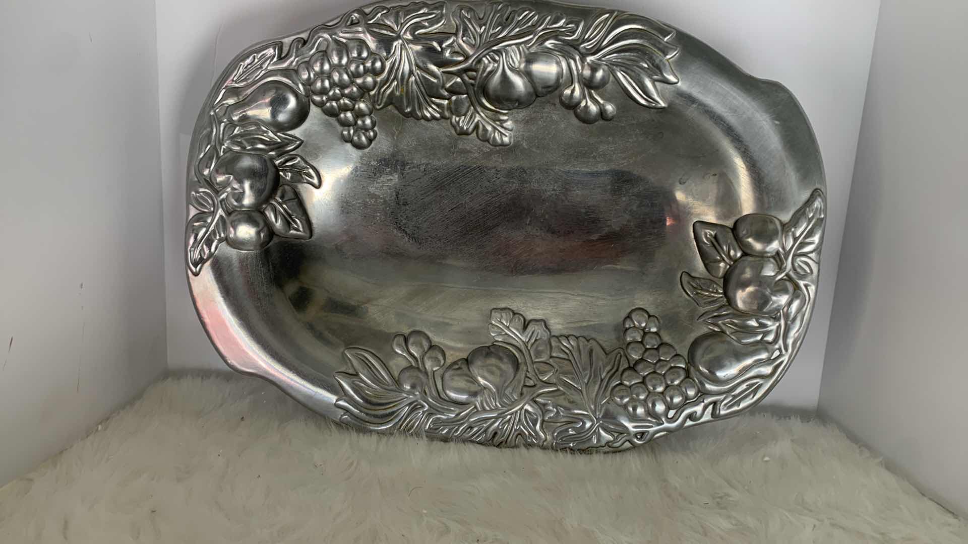 Photo 1 of ALUMINIUM SERVING PLATTER  20” x 14.5”