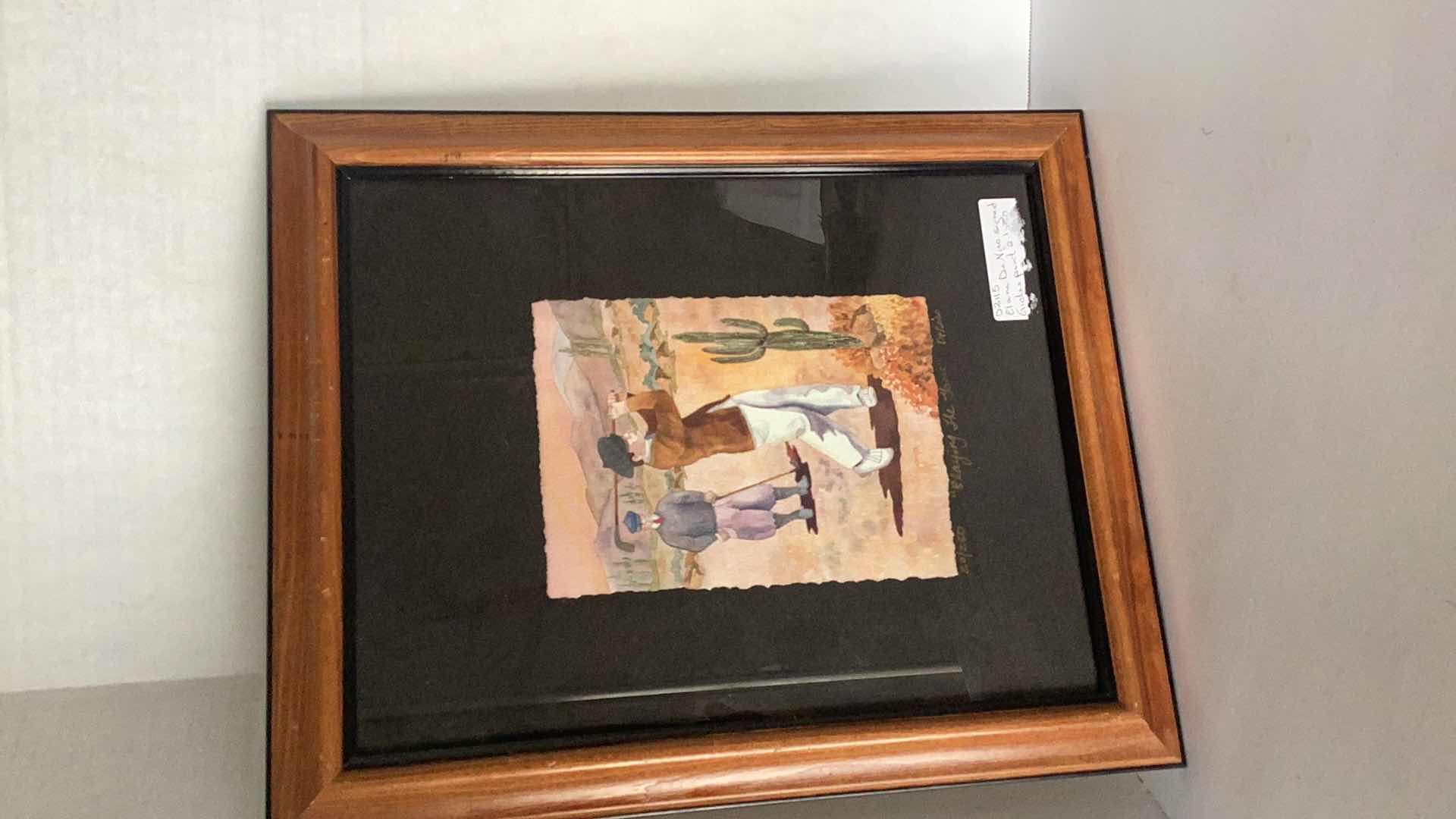 Photo 1 of ELAINE DENIRO GOLF THEMED SIGNED GICLE PRINT 20/250 13” X H 17”