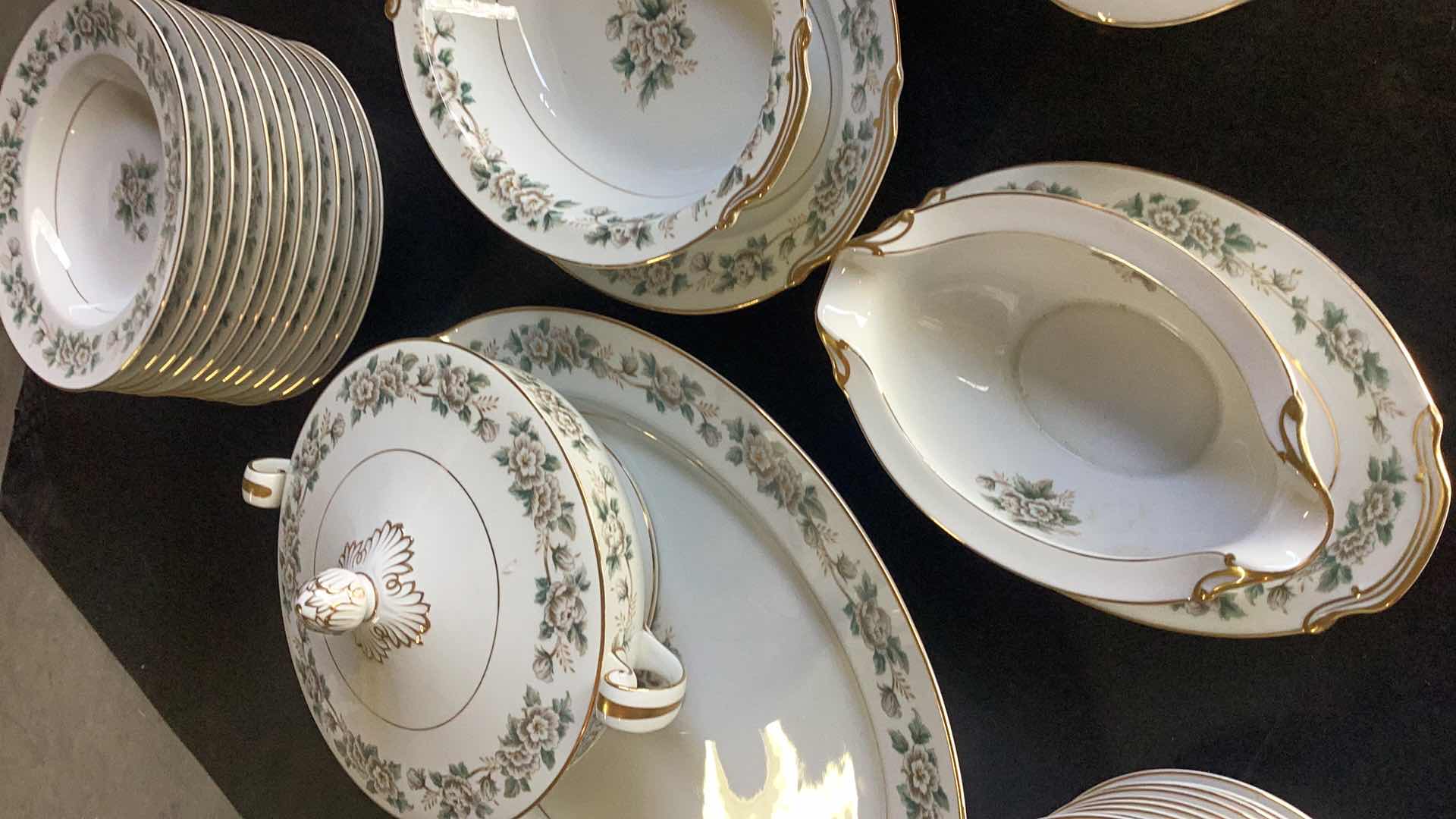 Photo 1 of 31 PIECE NORITAKE  CHINA “LAURETTE” SERVING SET