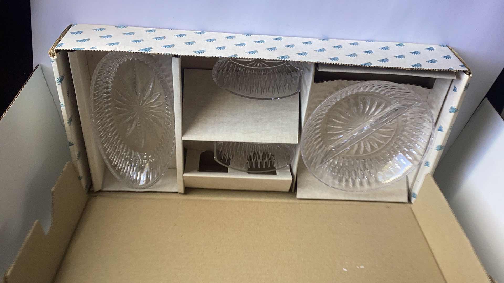 Photo 1 of 4 PIECE LEAD CRYSTAL BUFFET SET MADE IN WEST GERMANY