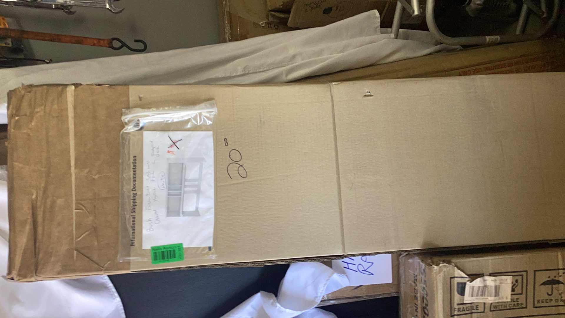 Photo 1 of BUSH FURNITURE “SALINAS” WHITE CASUAL HUTCH FOR L SHAPED DESK