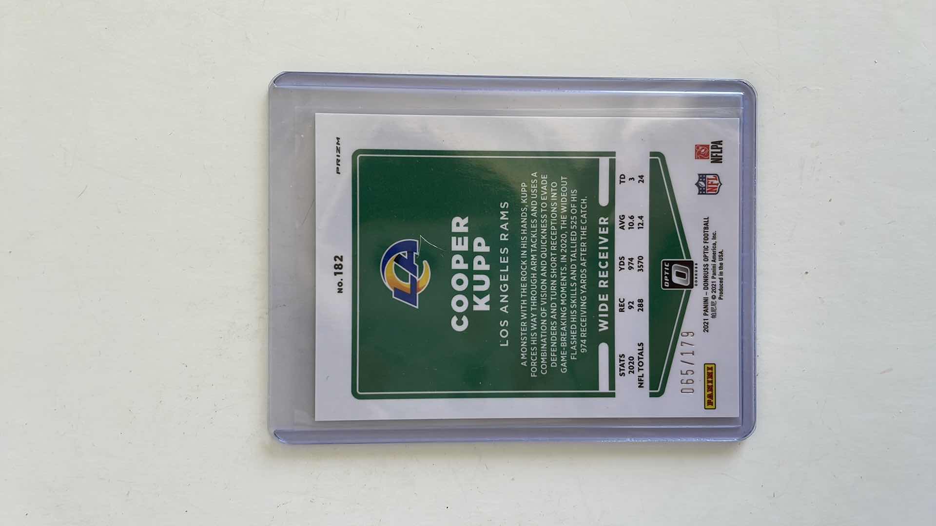 Photo 1 of 2021 PANINI OPTIC PRIZM FOOTBALL COOPER KUPP NO.182