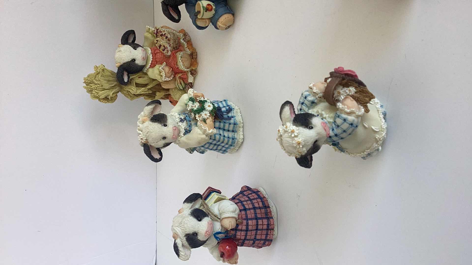 Photo 1 of 9 MARYS MOO MOO FIGURES AND 1 P. HILLMAN BEAR